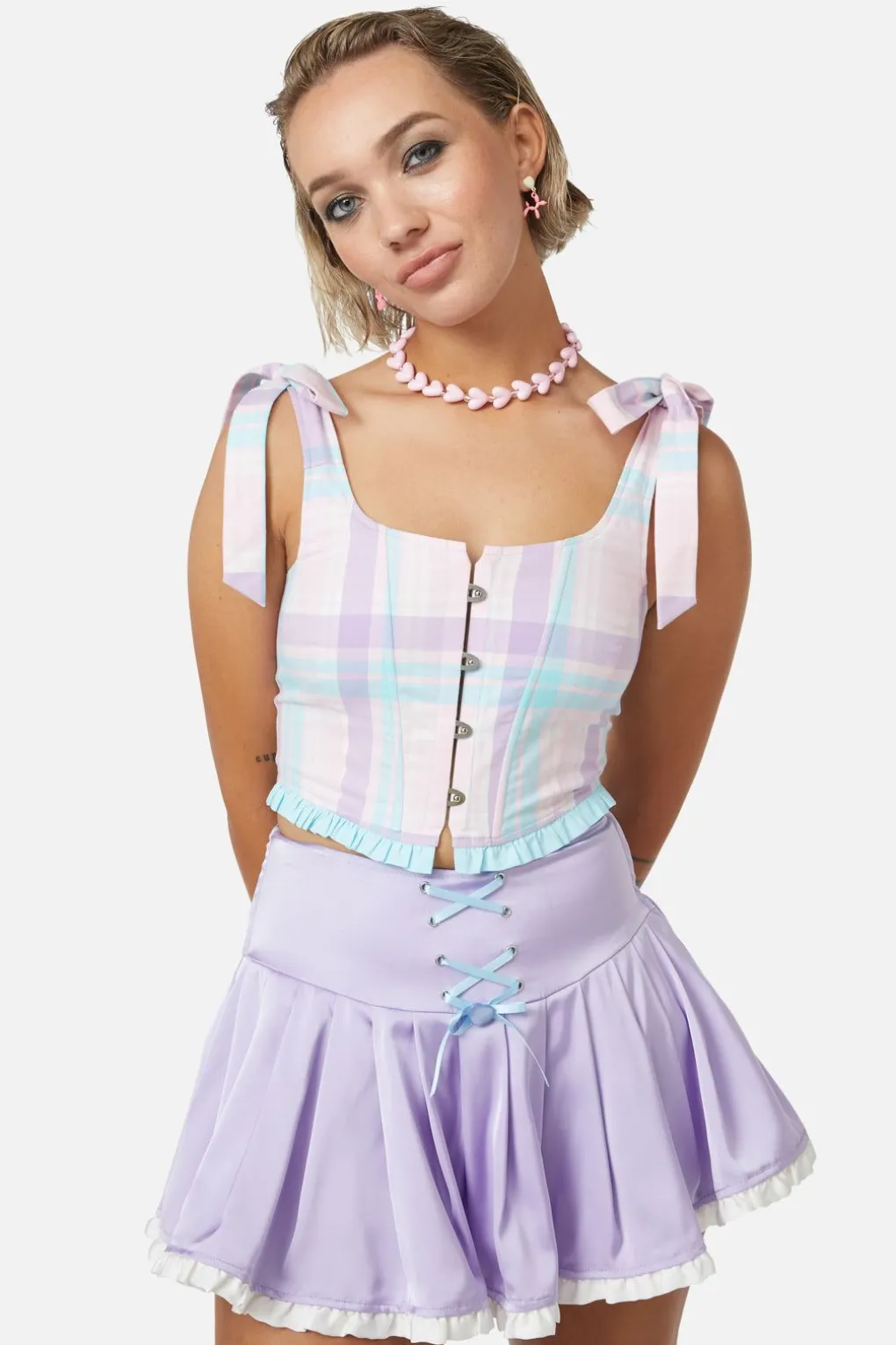 Abyss Tartan Corset