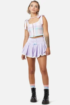 Abyss Tartan Corset