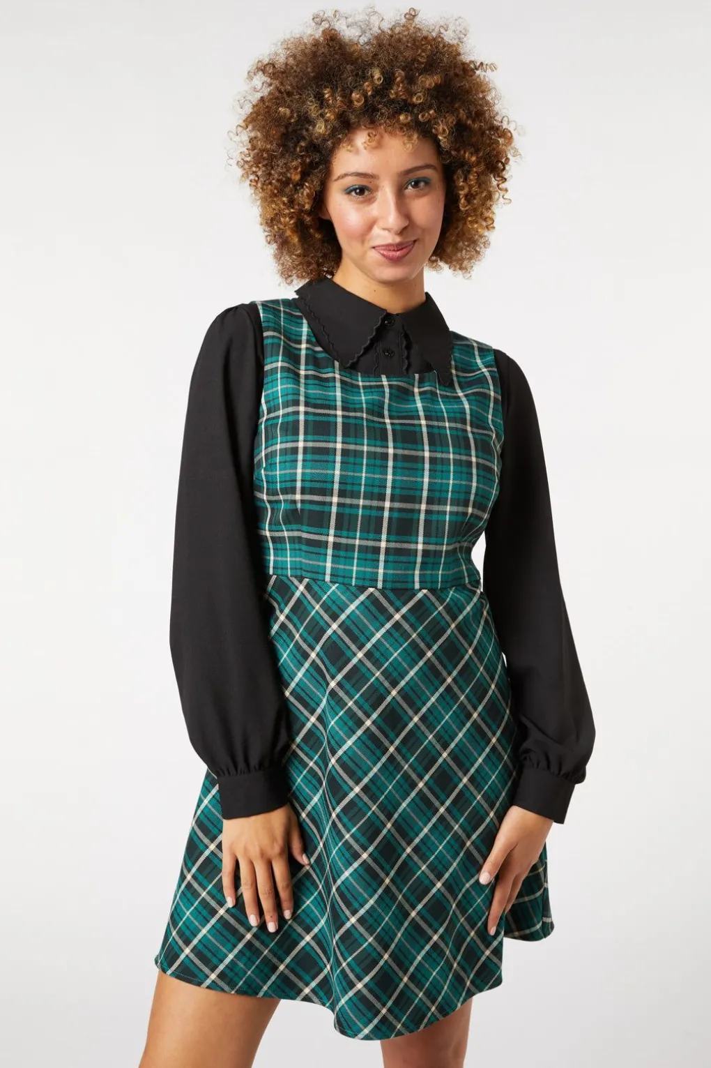 Amber Check Pinny