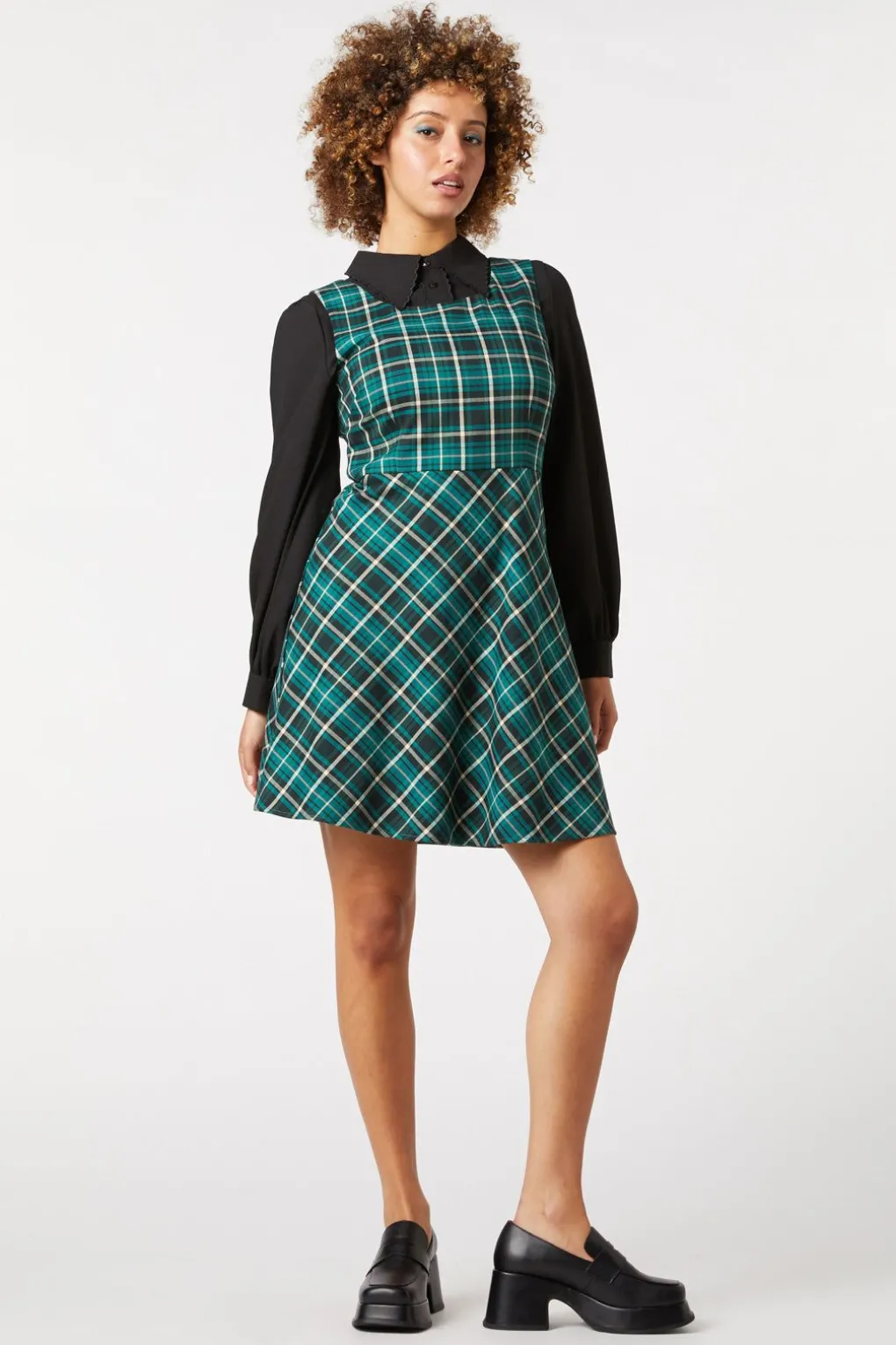 Amber Check Pinny