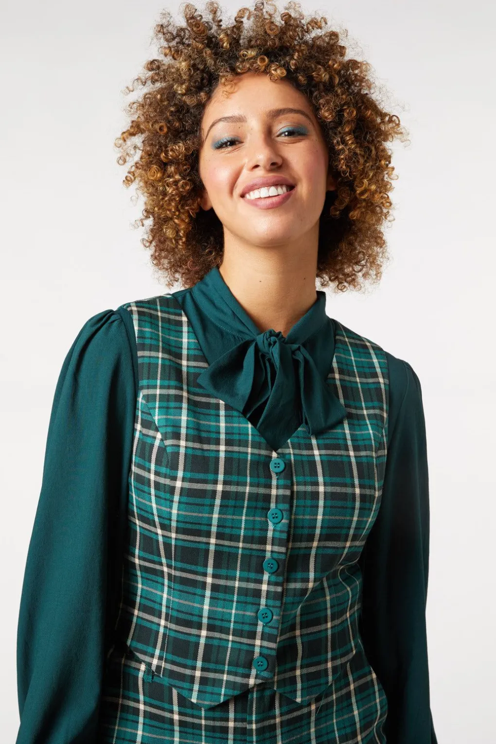 Amber Check Vest