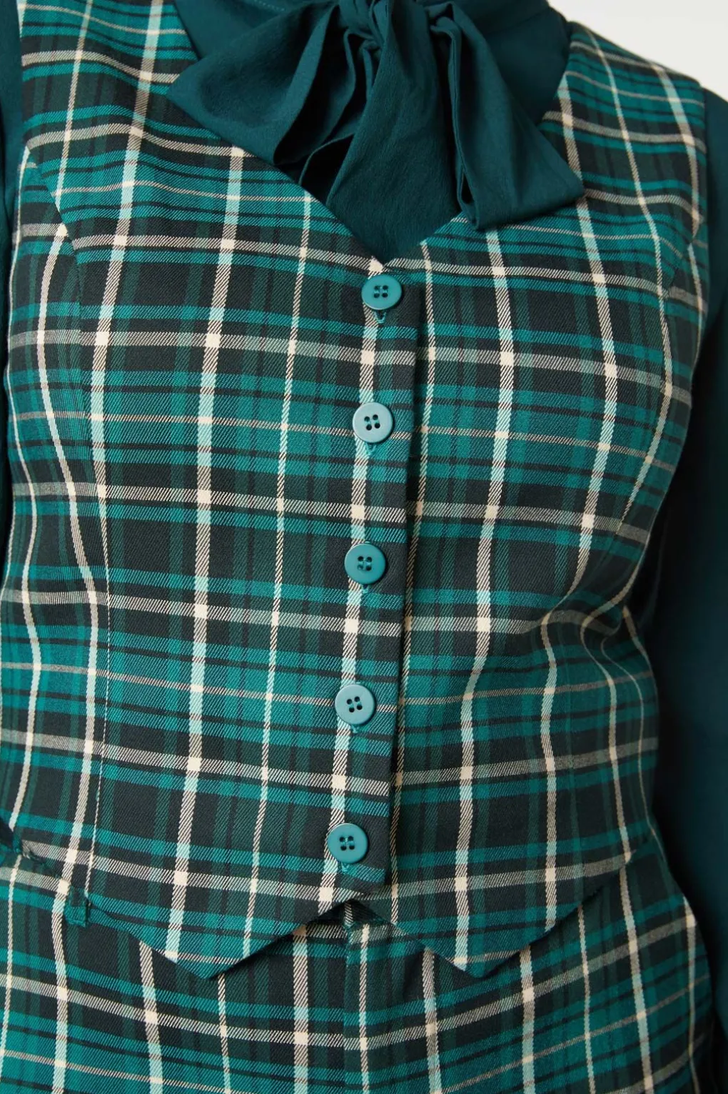 Amber Check Vest