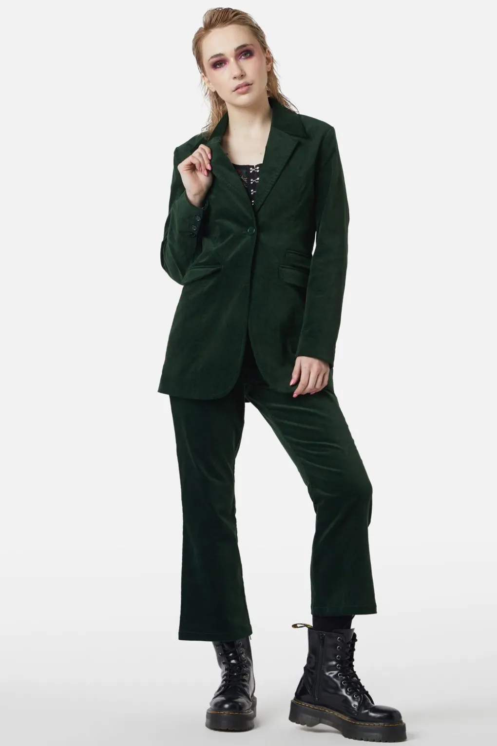 At The Alter Velvet Blazer