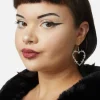 Barbed Wire Heart Earrings
