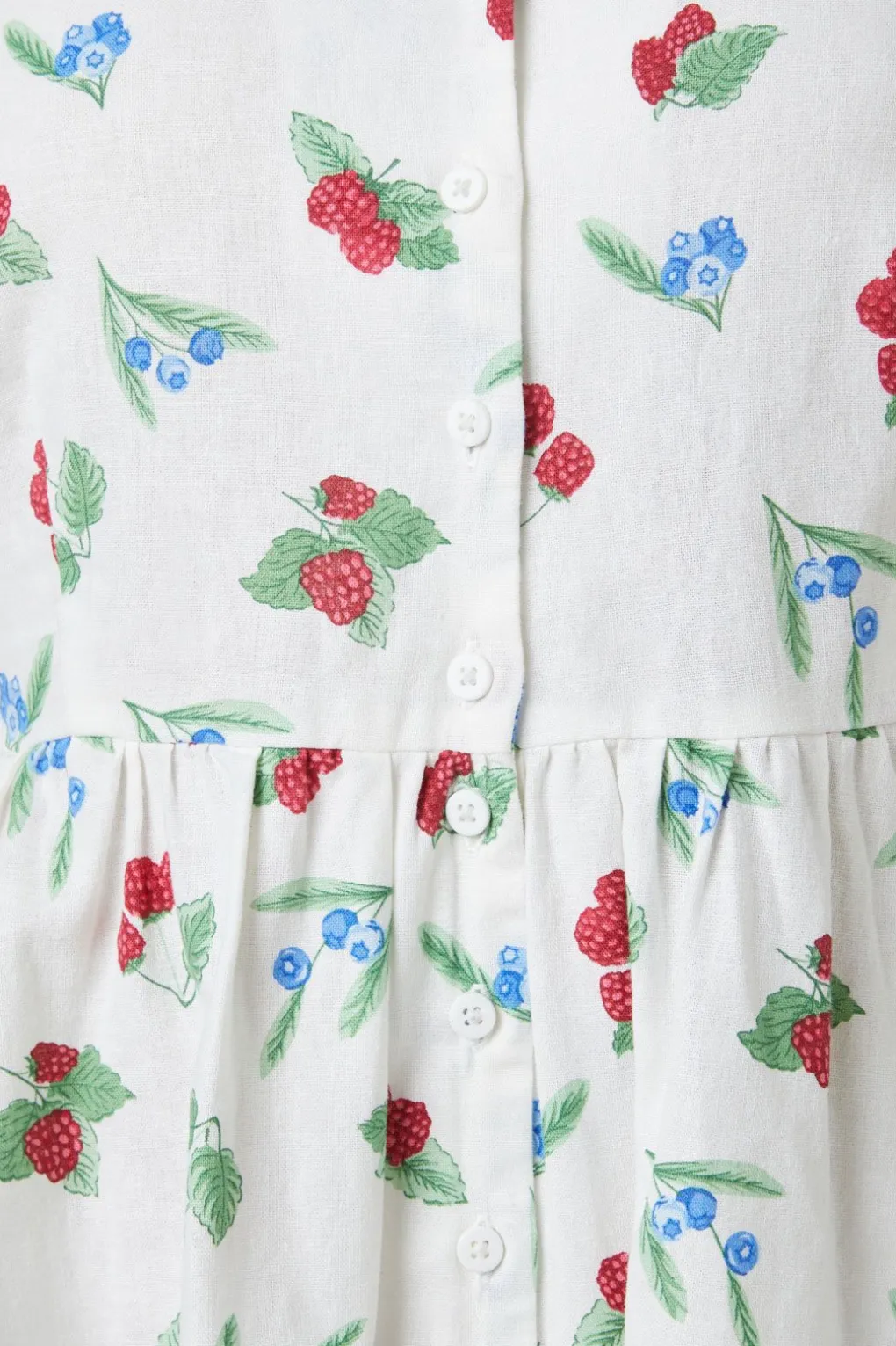 Berry Button Down Dress