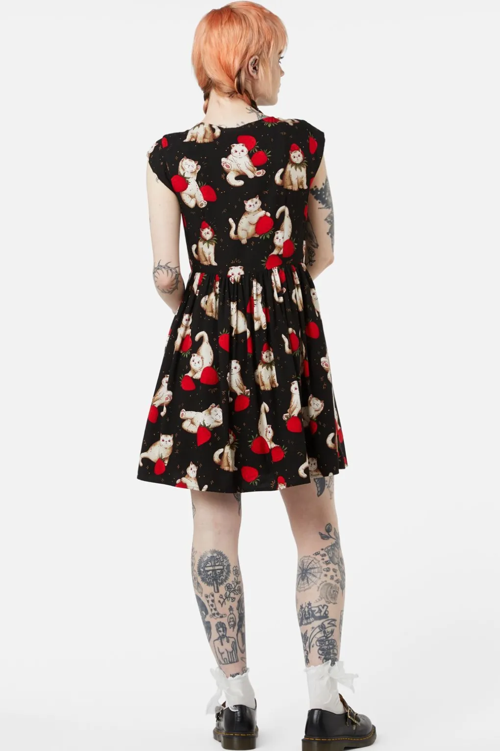 Berry Kitty Summer Dress
