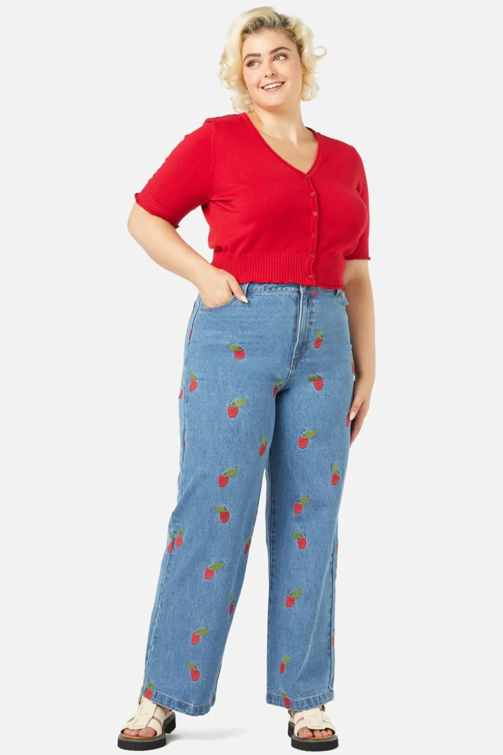 Berry Sweet Emb Jean