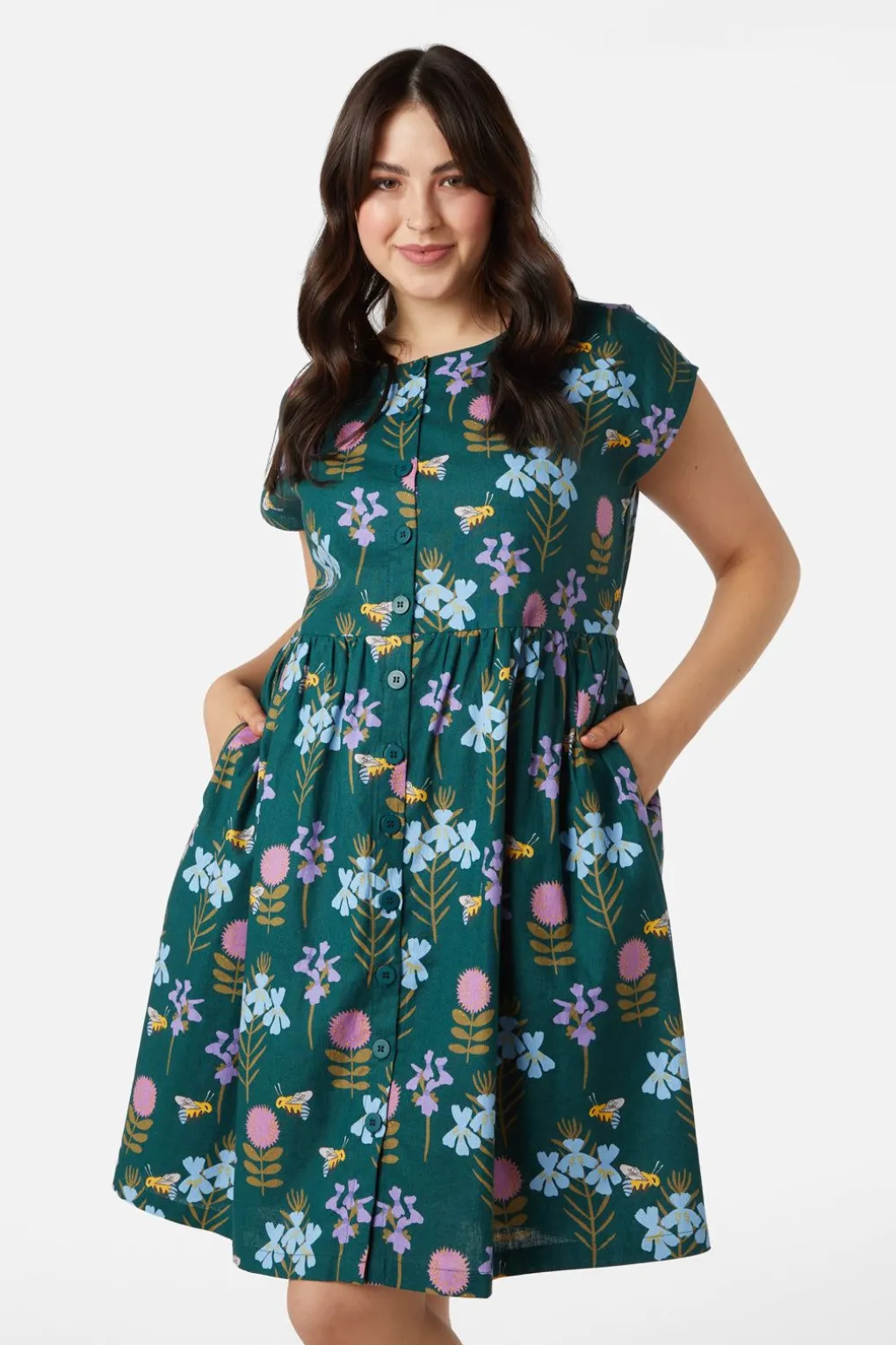 Blue Bee Mini Dress