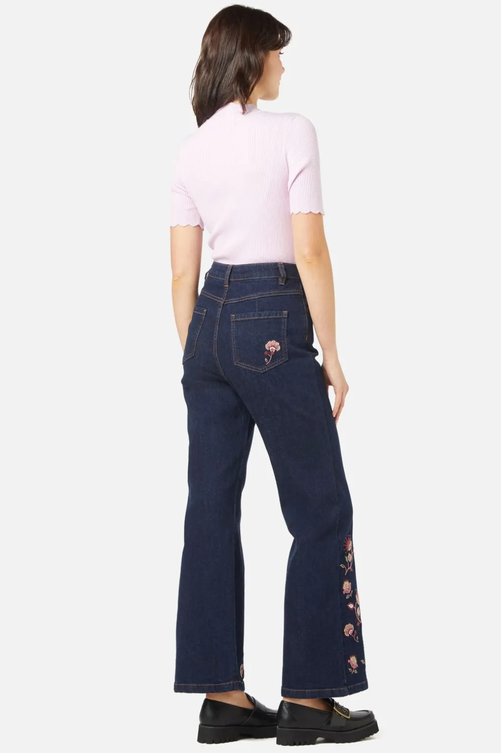 Boho Paisley Emb Jean