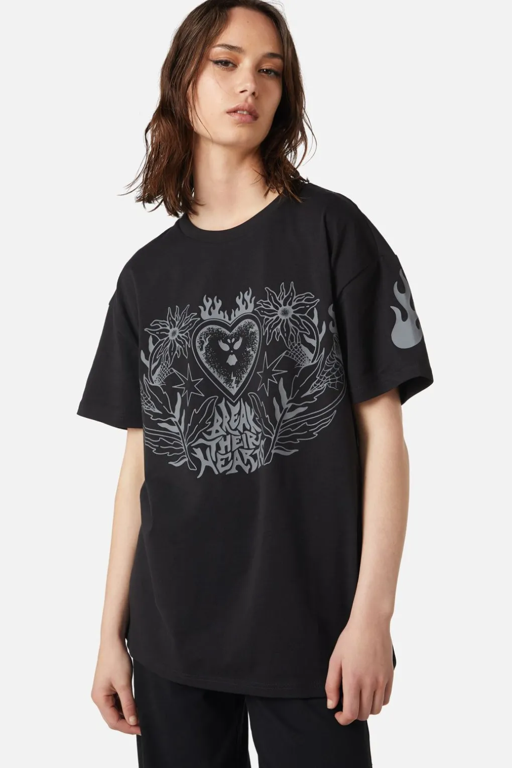 Break Their Hearts Distressed Tee