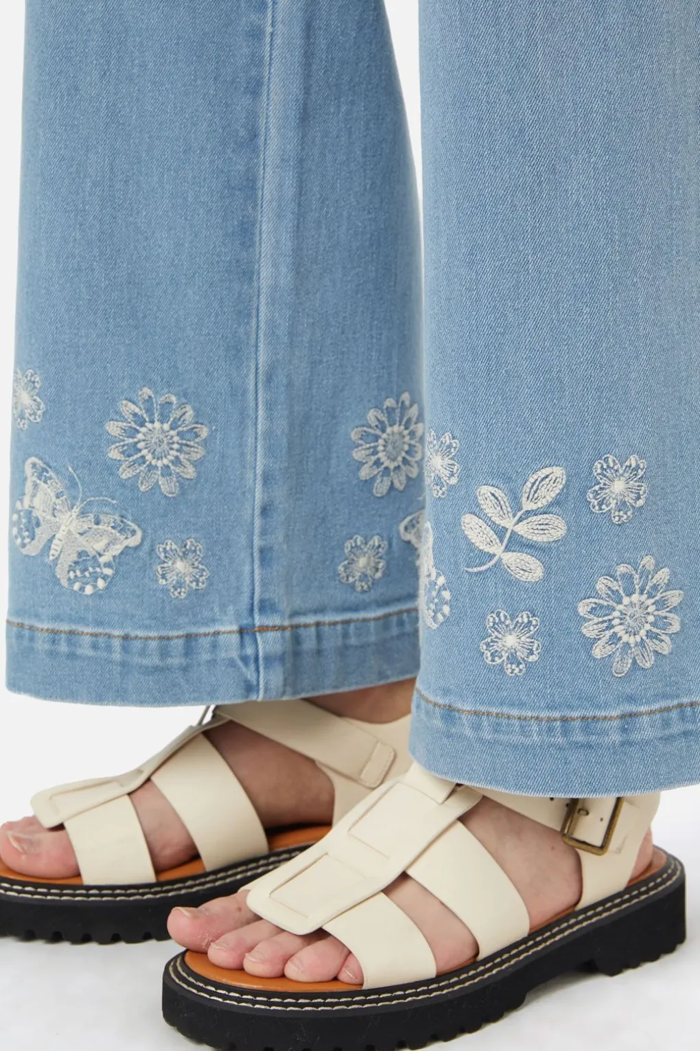 Butterfly Emb Jean