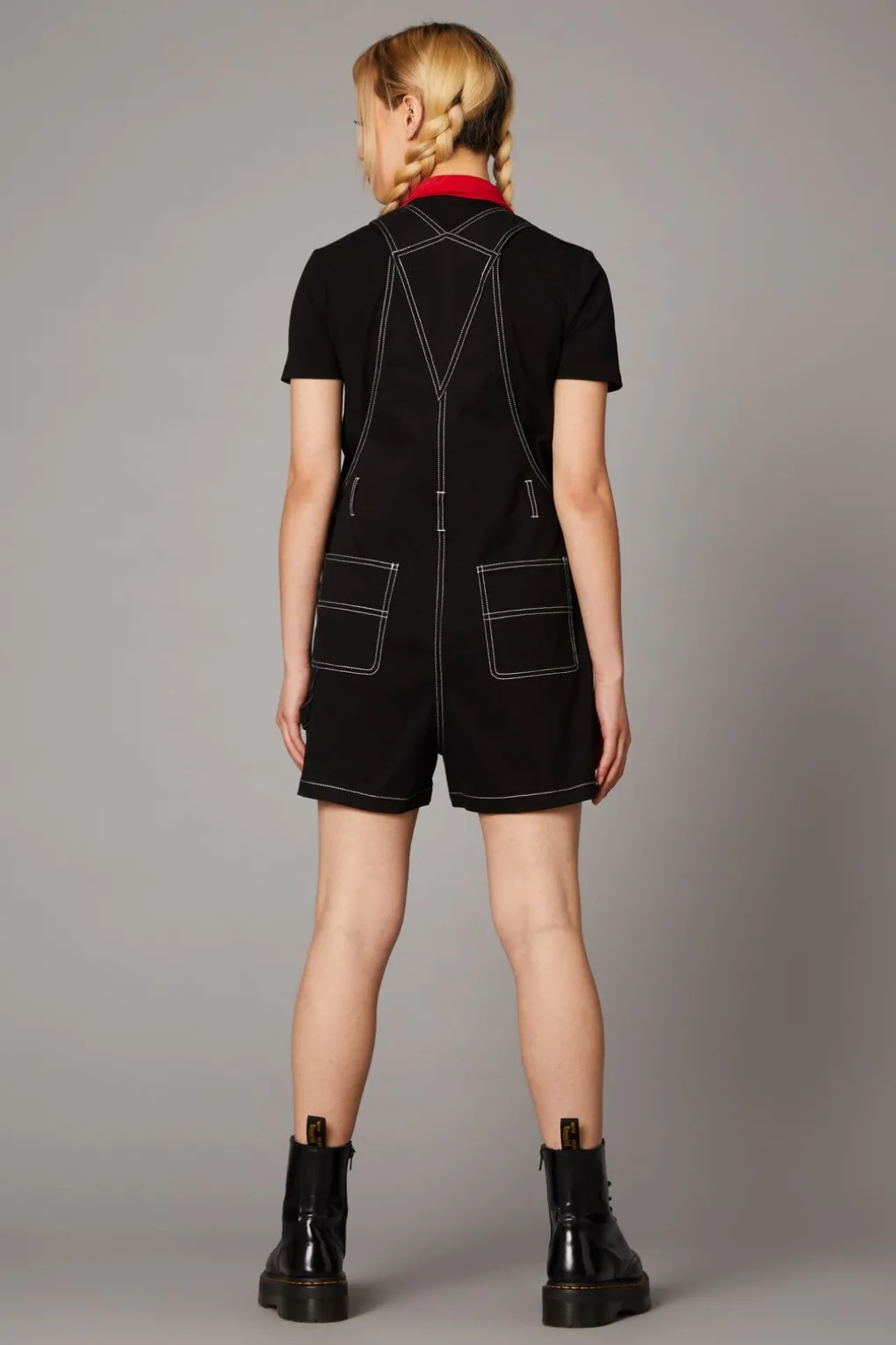 Contrast Stitch Overall