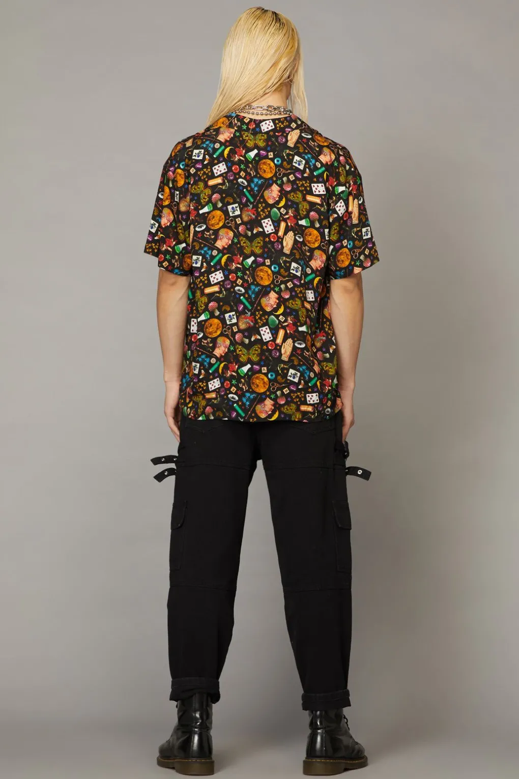 Crafty Witch Print Ss Shirt