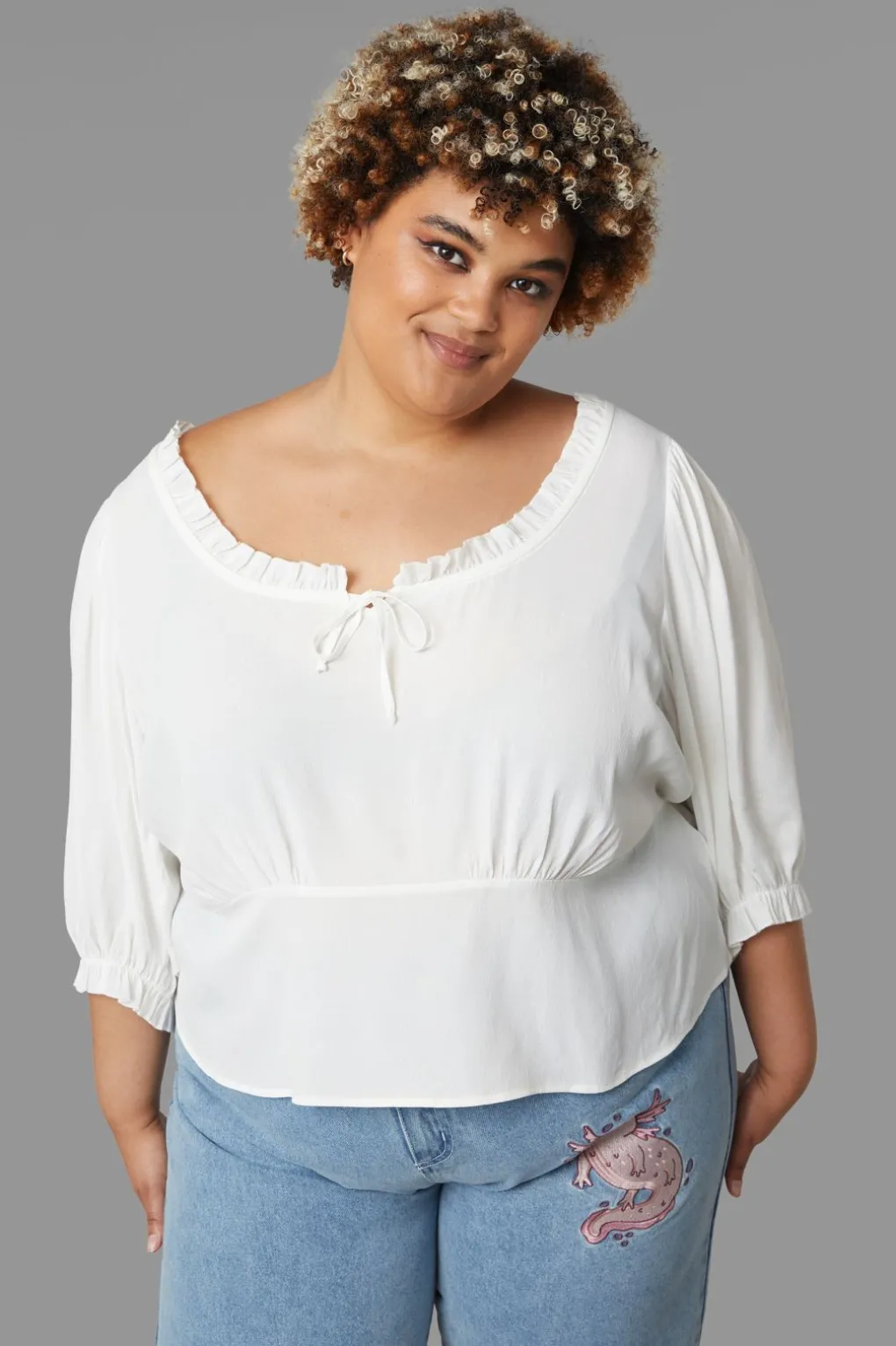 Curve Lily Pad Blouse