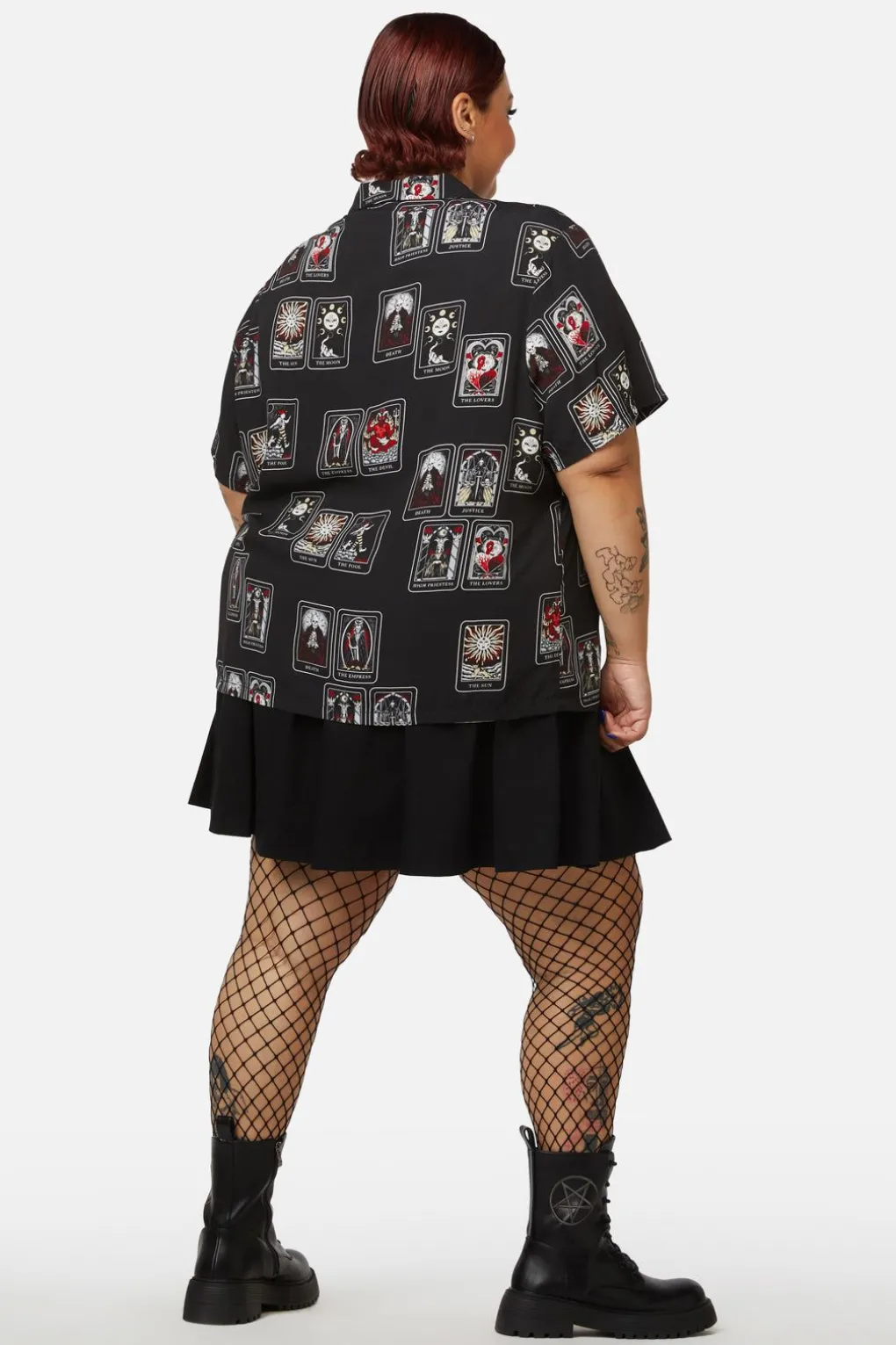 Curve Tarot Spread Printed Shirt