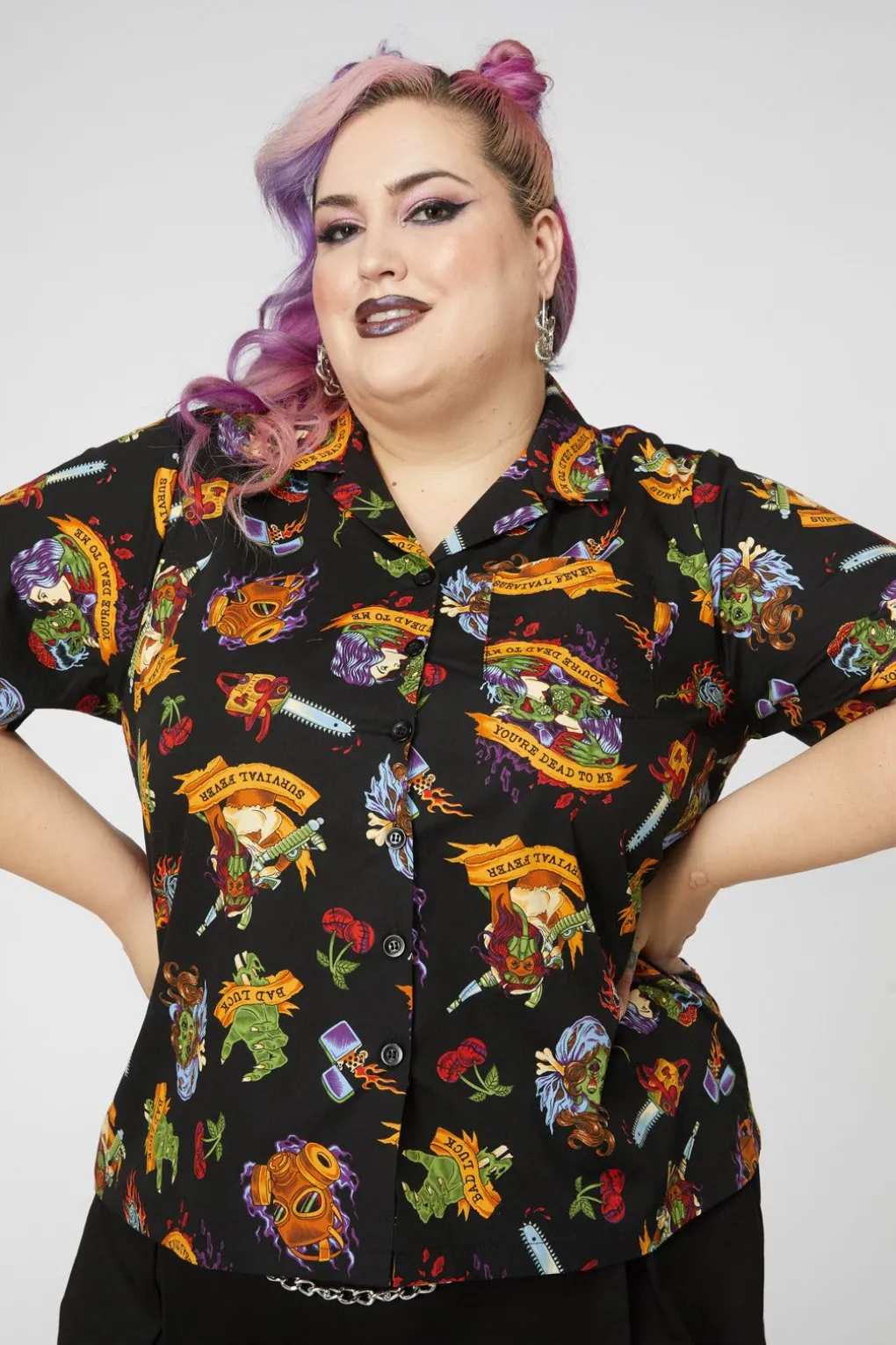 Curve Tattoo Zombie Cot Shirt