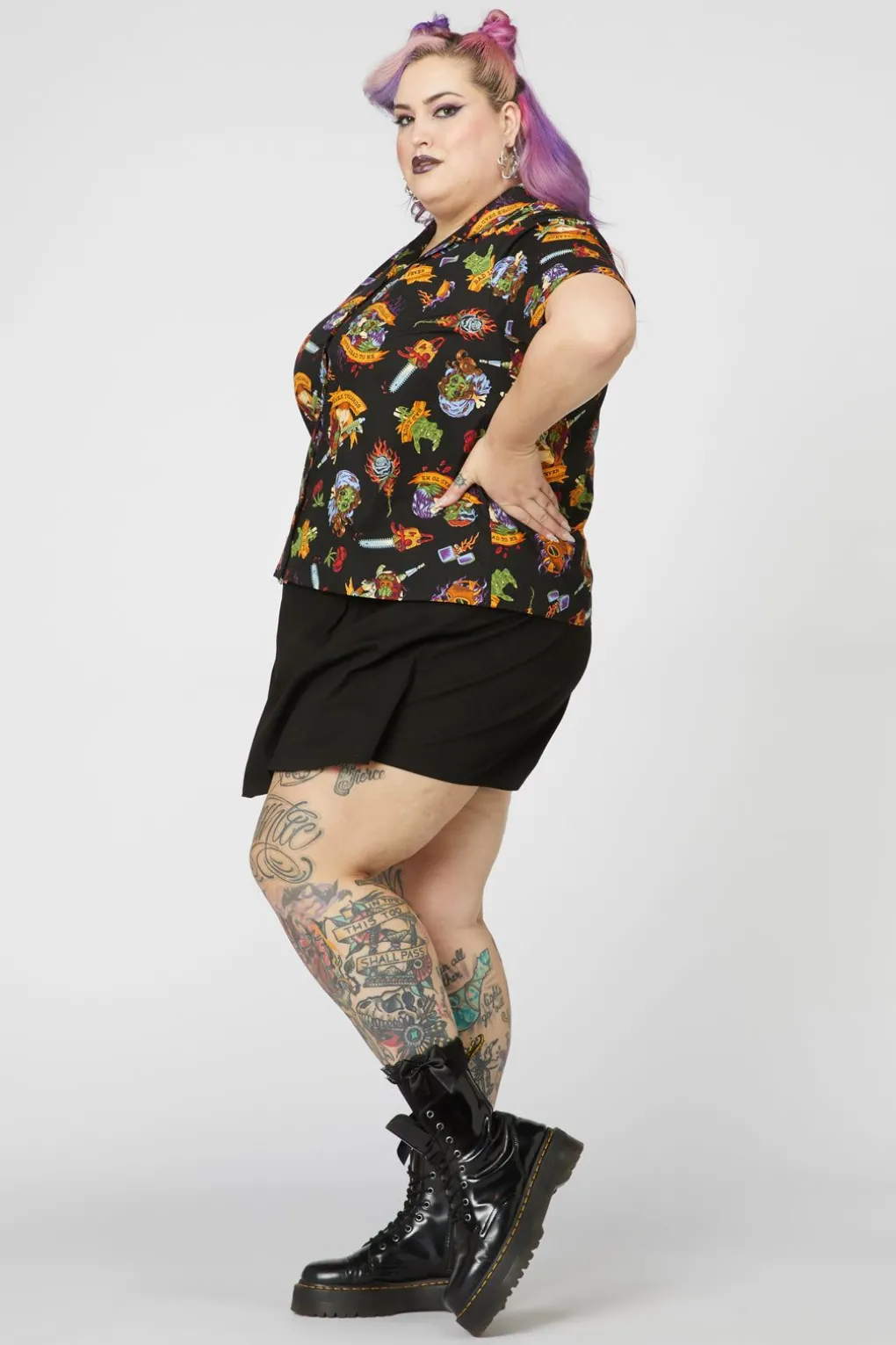 Curve Tattoo Zombie Cot Shirt