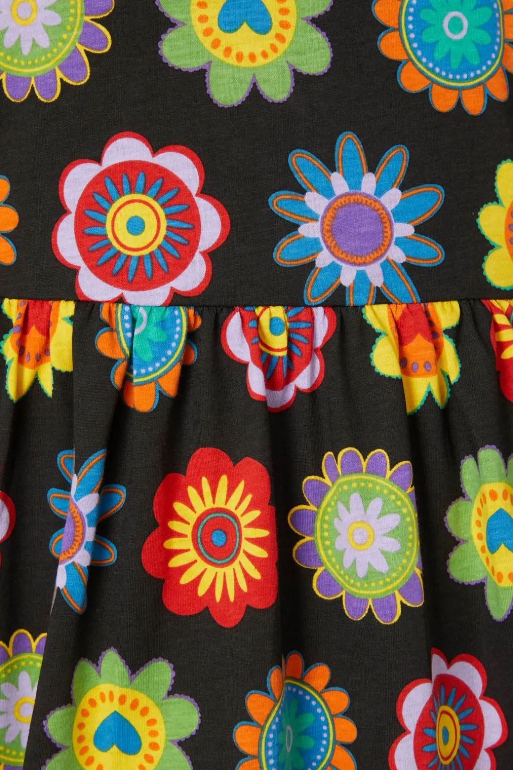 Daisy Jersey Smock Dress