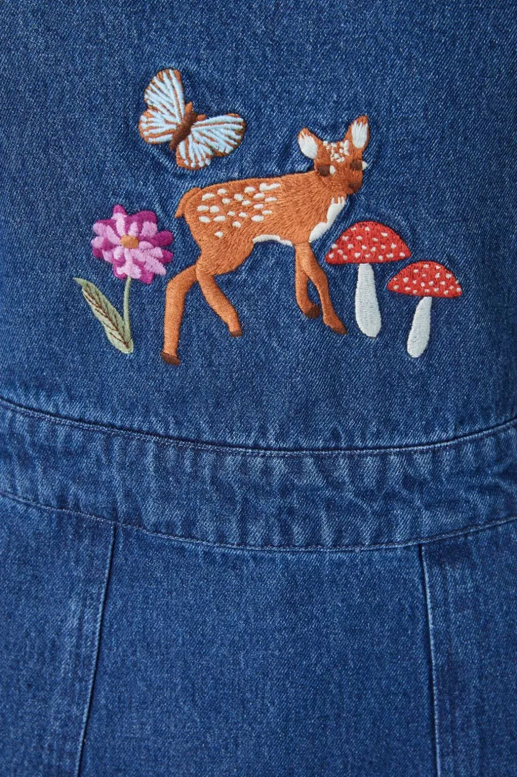 Deerly Friends Emb Pinny