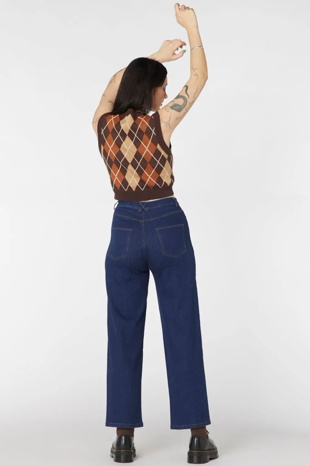 Denim Cherub Print Jean