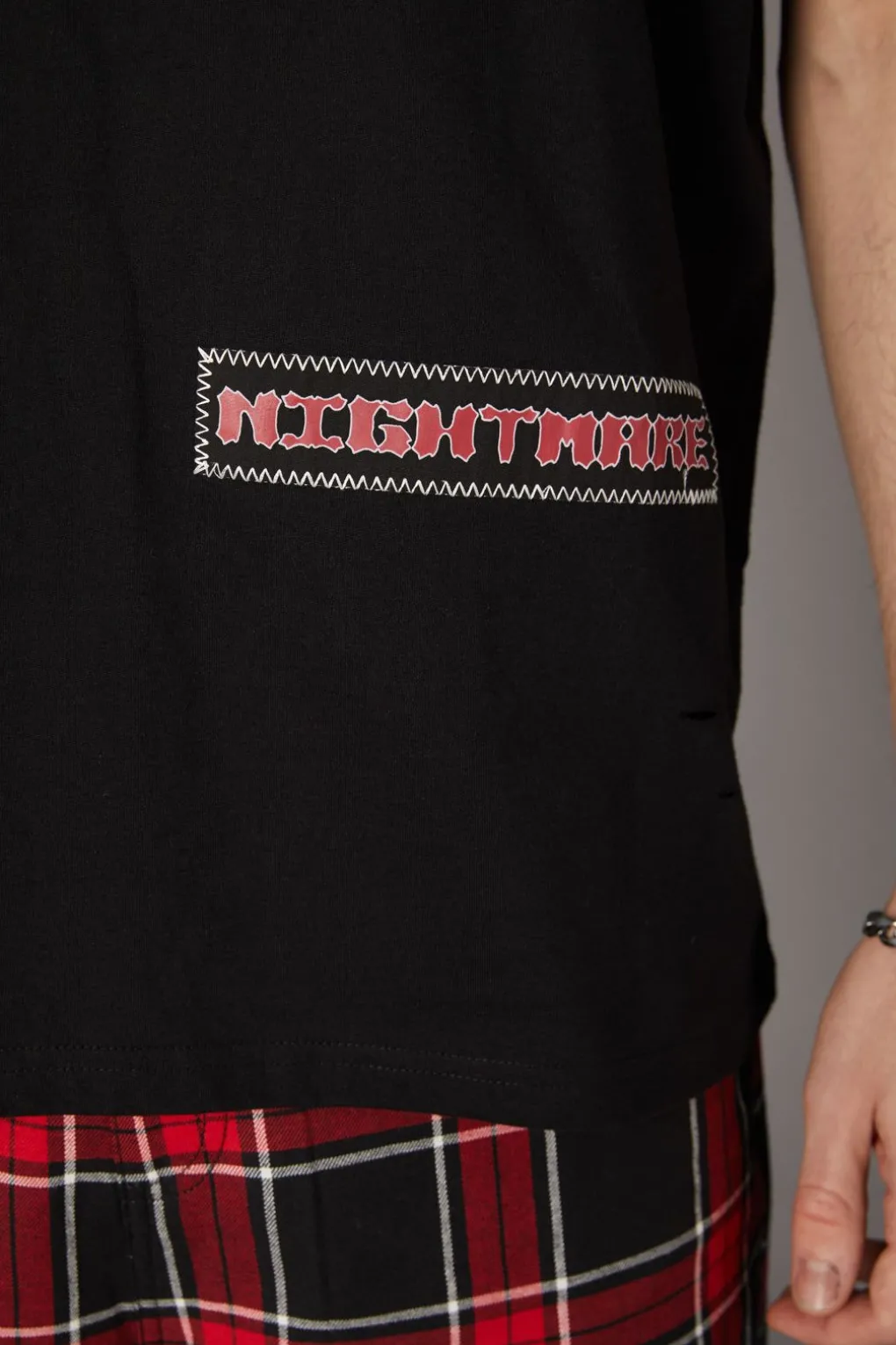 Distressed Patch Tee