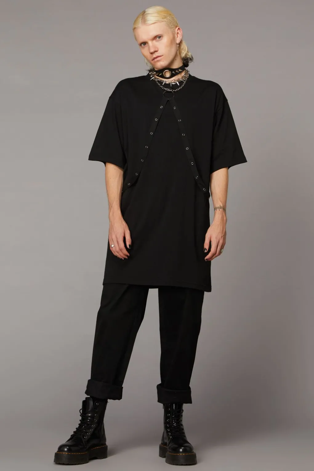 Eyelet Trim Dress