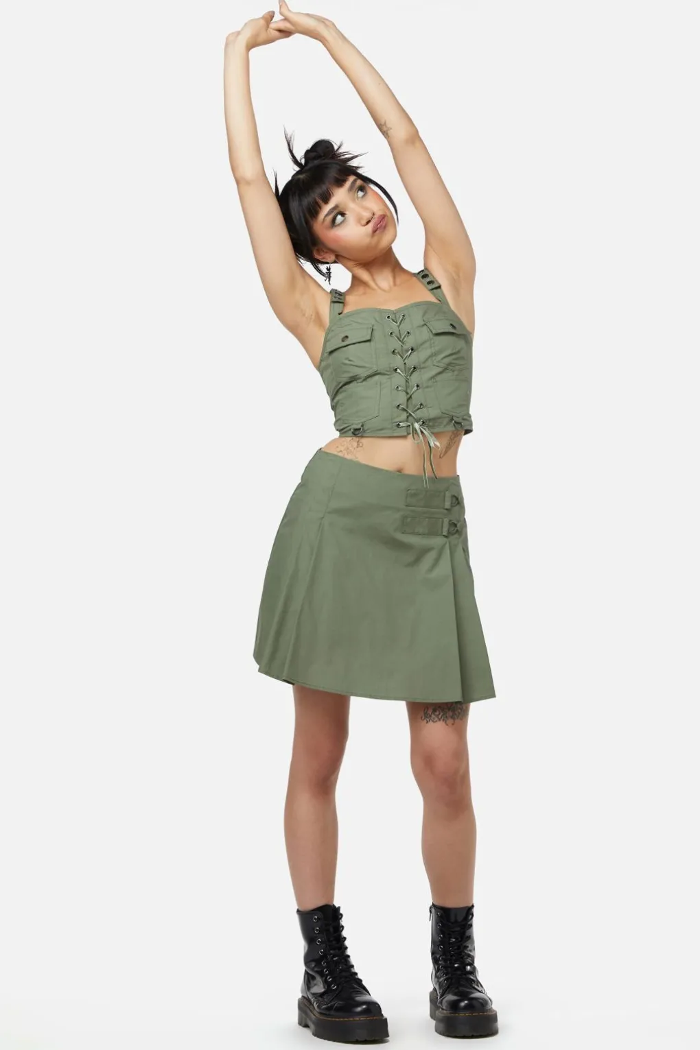 Field Work Pleated Skirt
