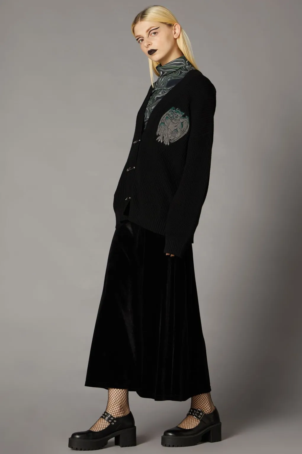 Gargoyle Embroidered Cardi