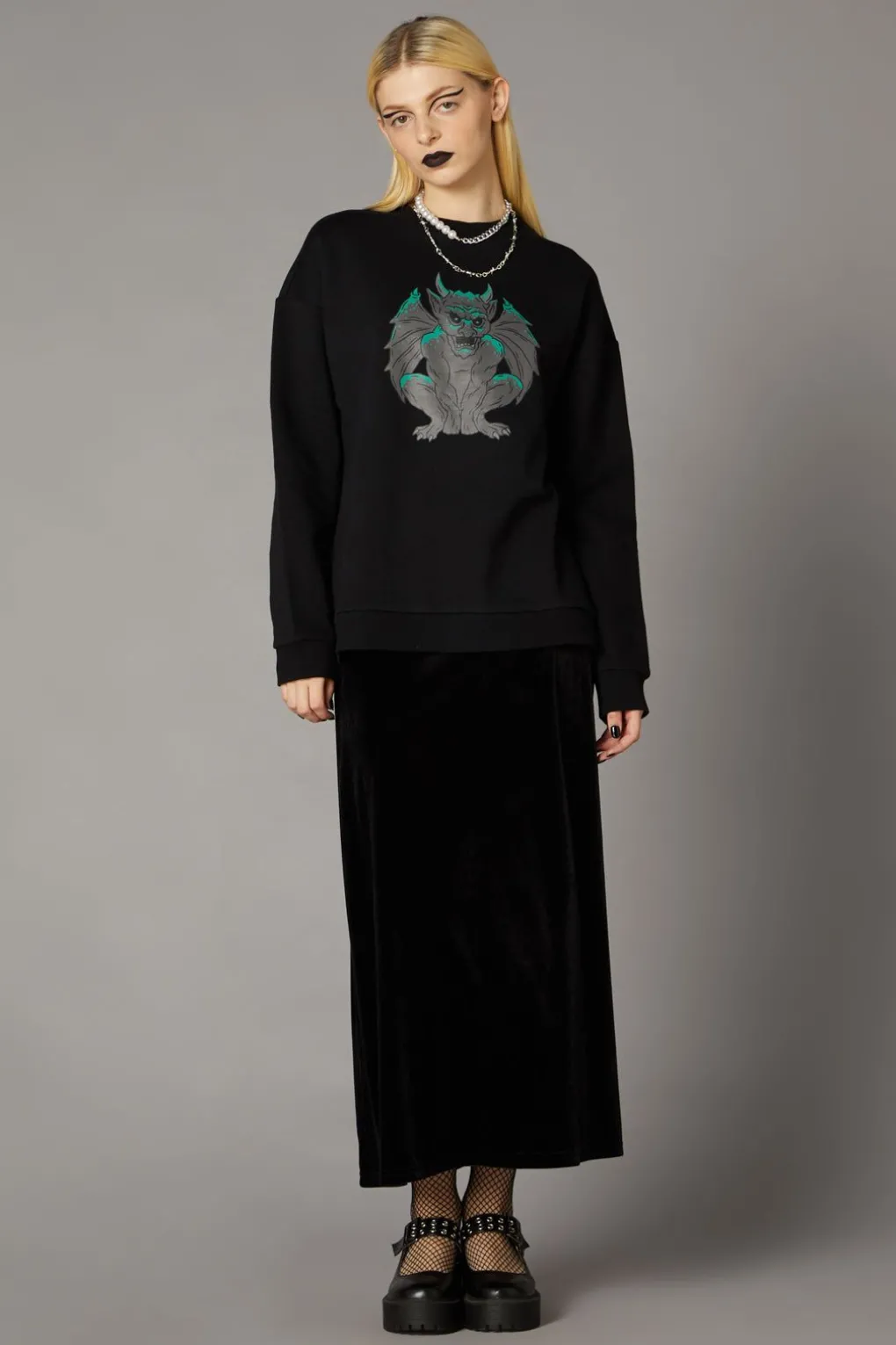 Gargoyle Print Sweater