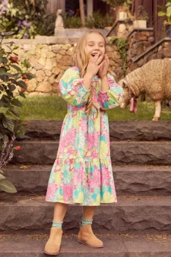 Giant Flowers Kids Dress