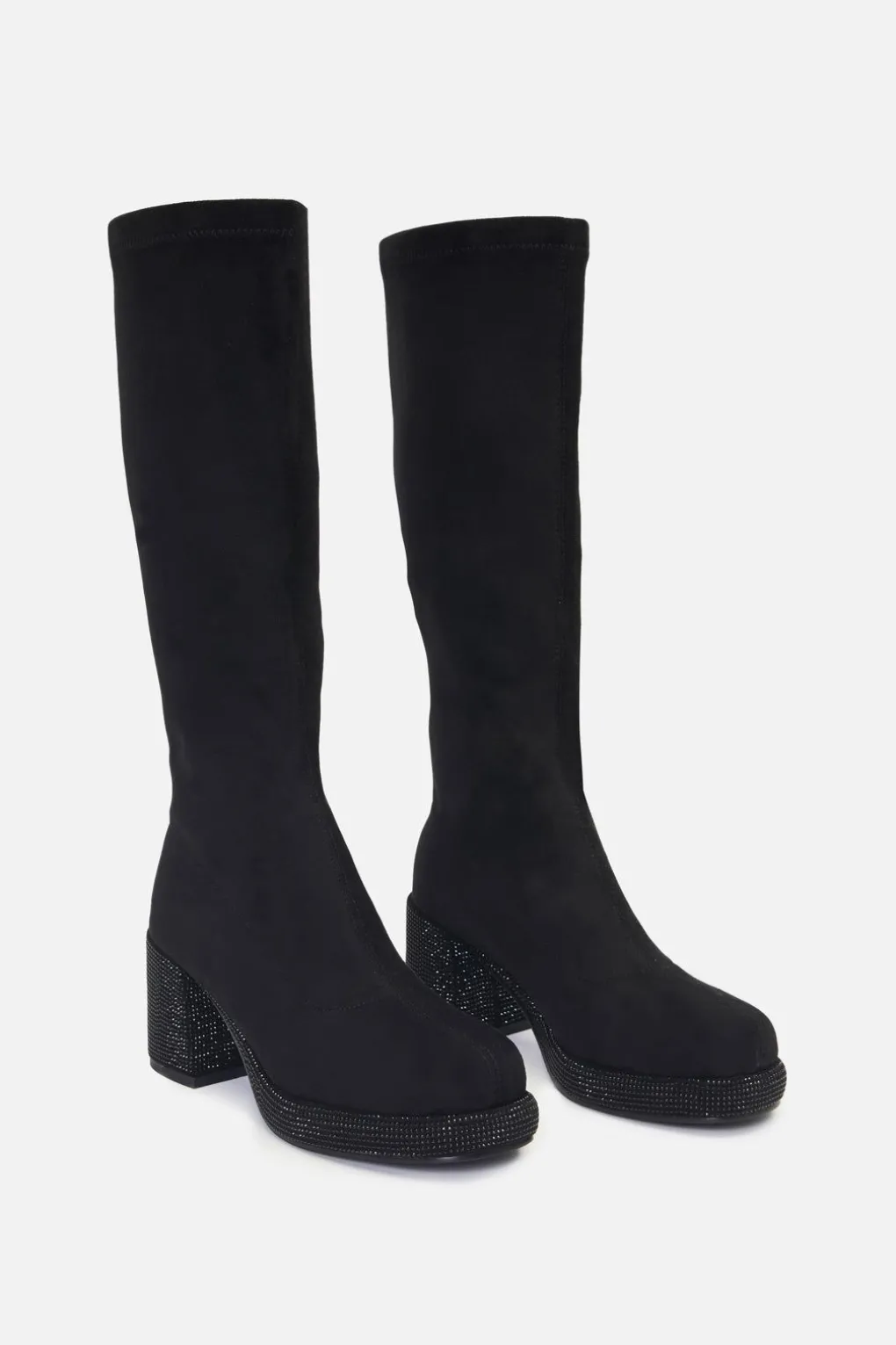 Glitter Sole Knee Boot
