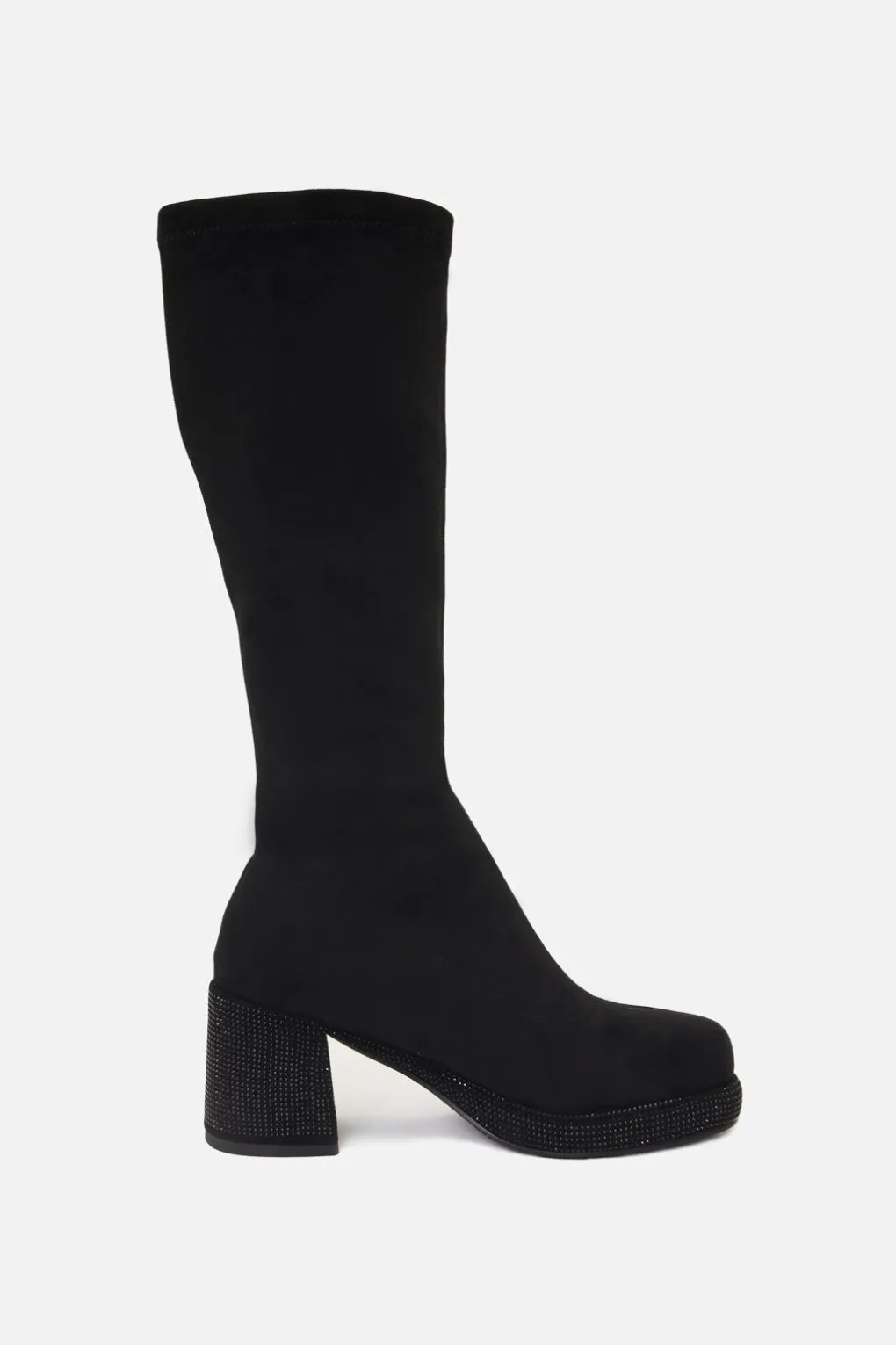Glitter Sole Knee Boot