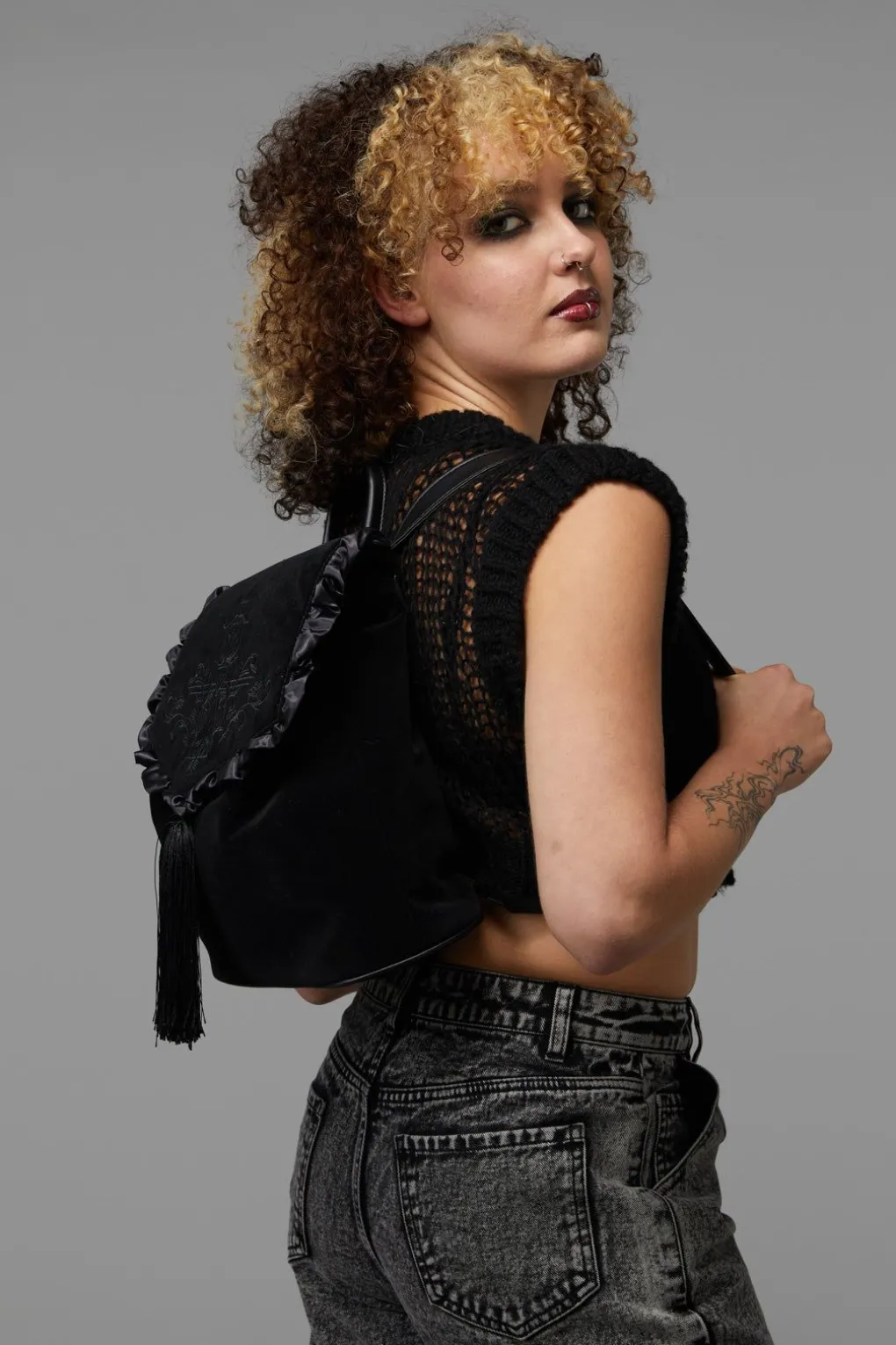 Gothic Velvet Backpack