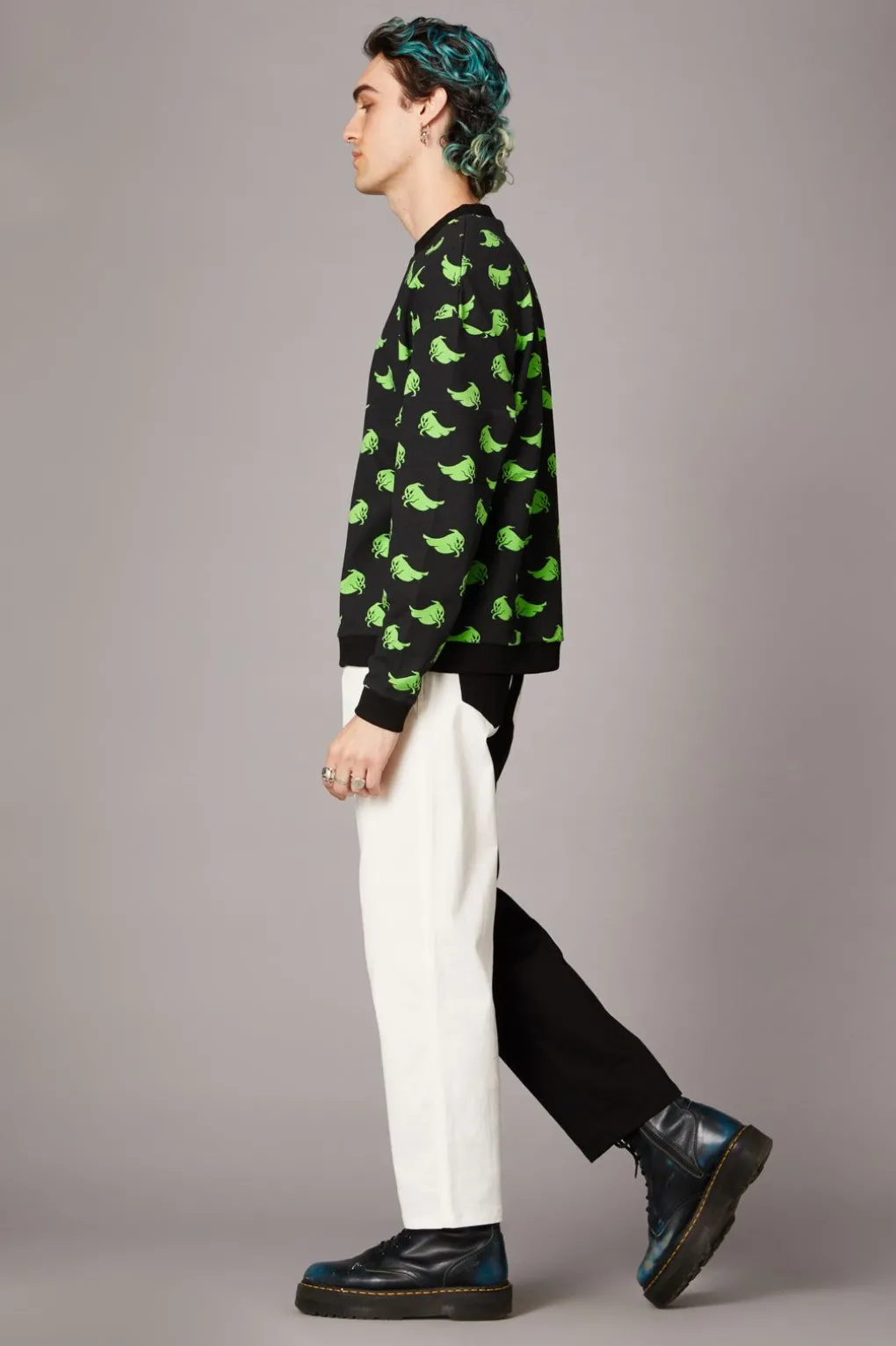 Green Ghost Goth Sweater