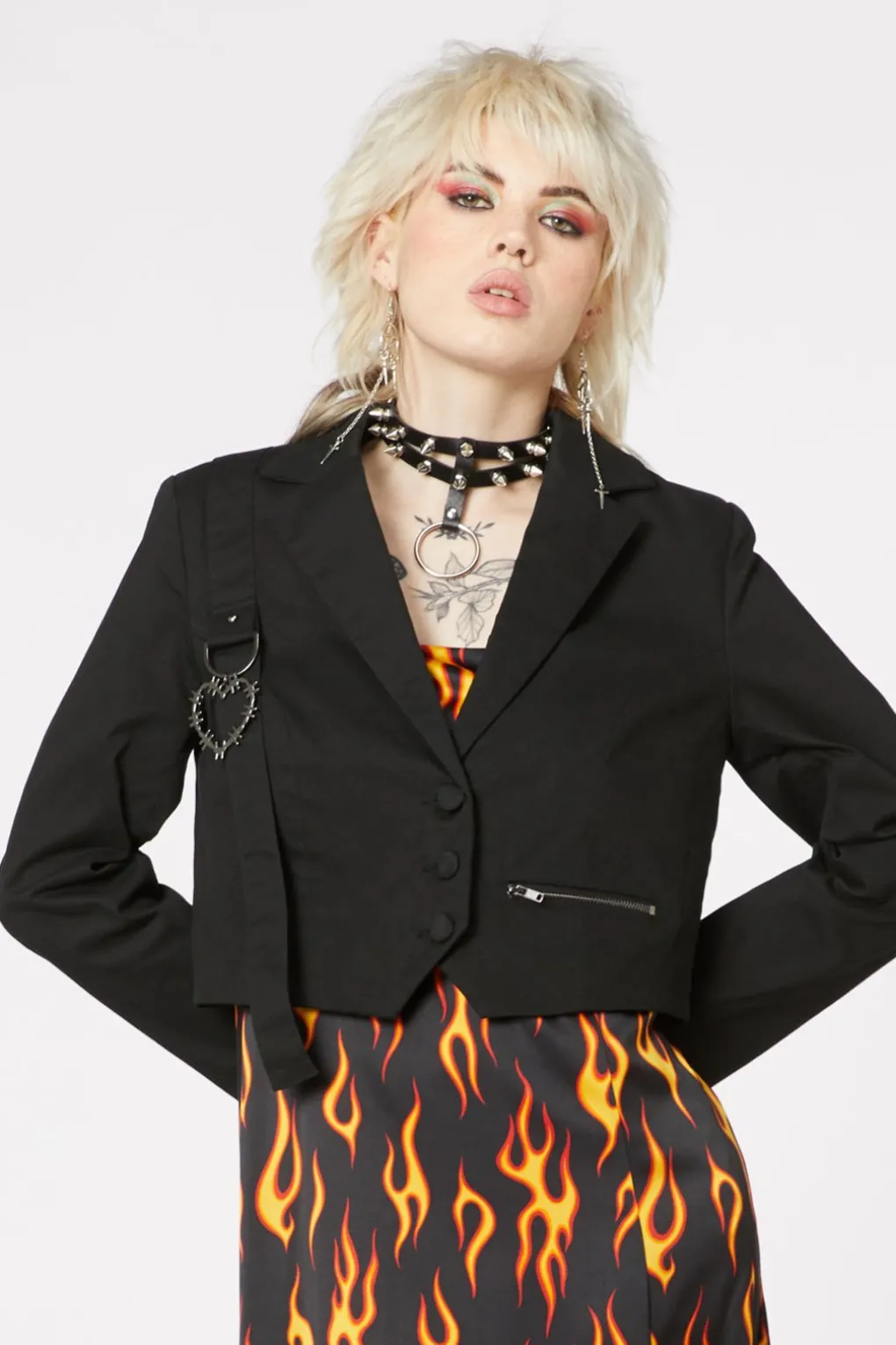 Grunge Cropped Blazer
