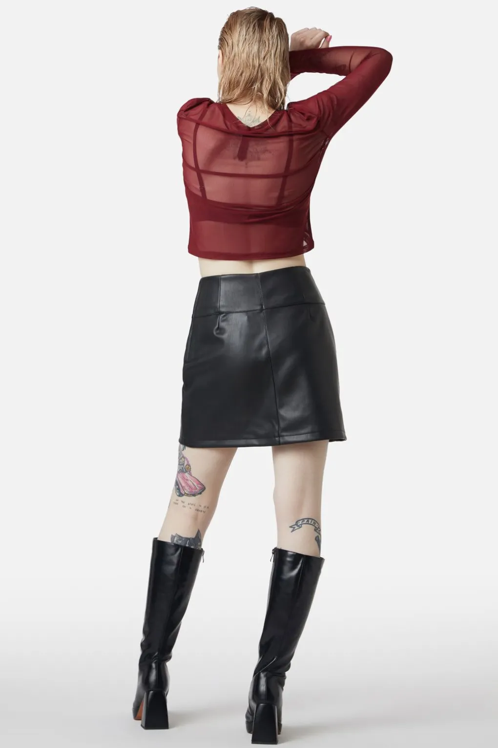 Guarded Pu Skirt