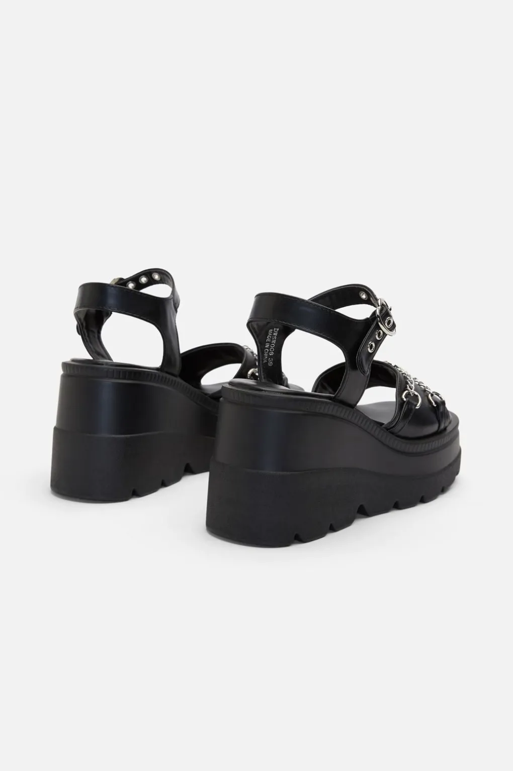 Heart Trim Platform Sandal