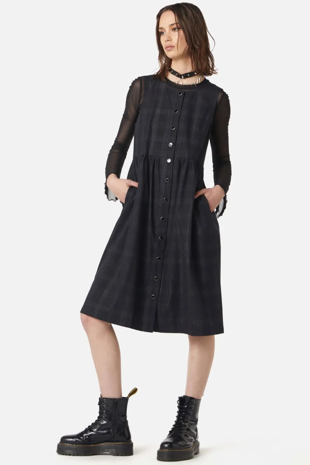 High Society Tartan Pinny Dress