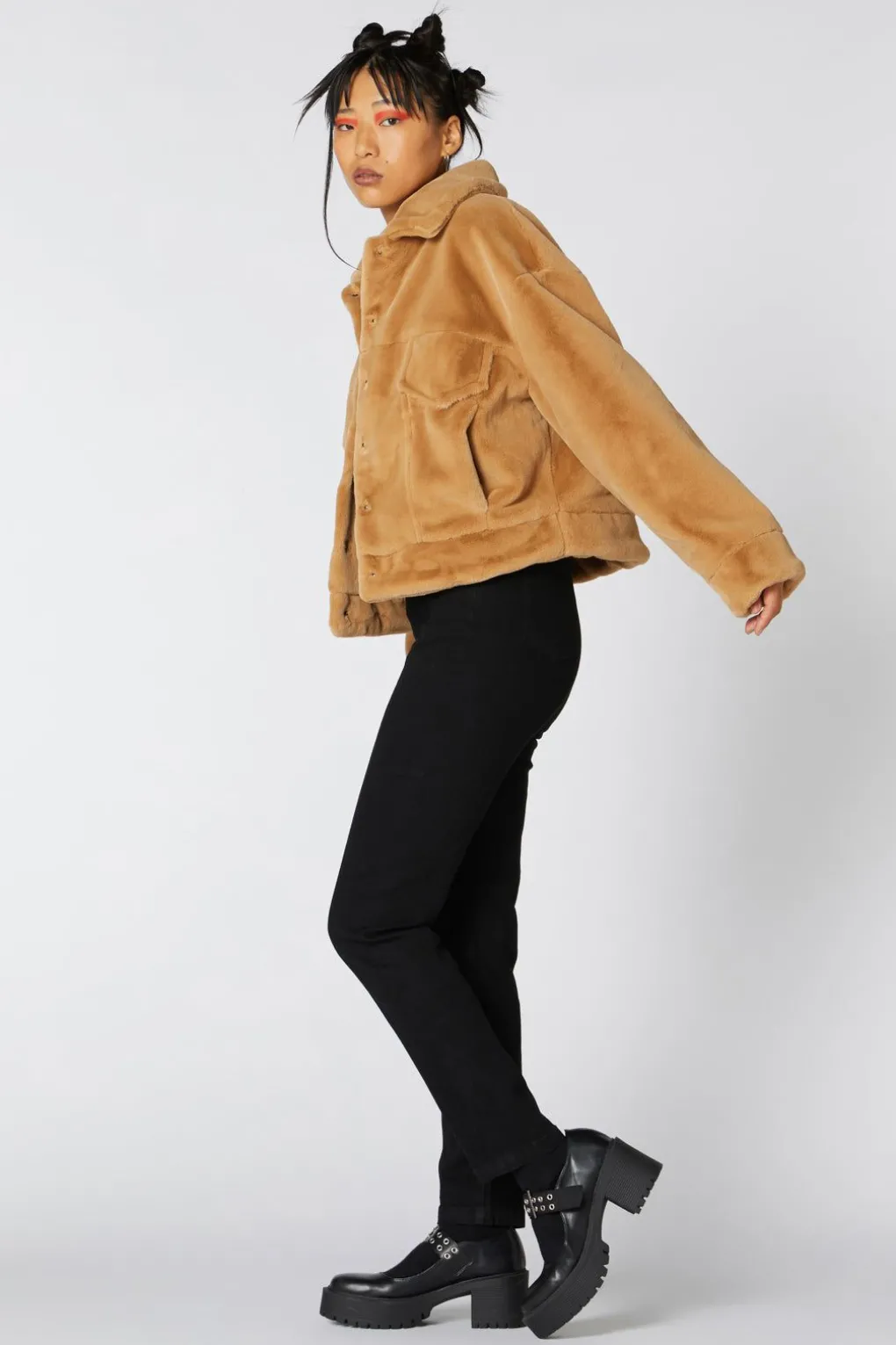 Hot Rod Girls Faux Fur Jacket