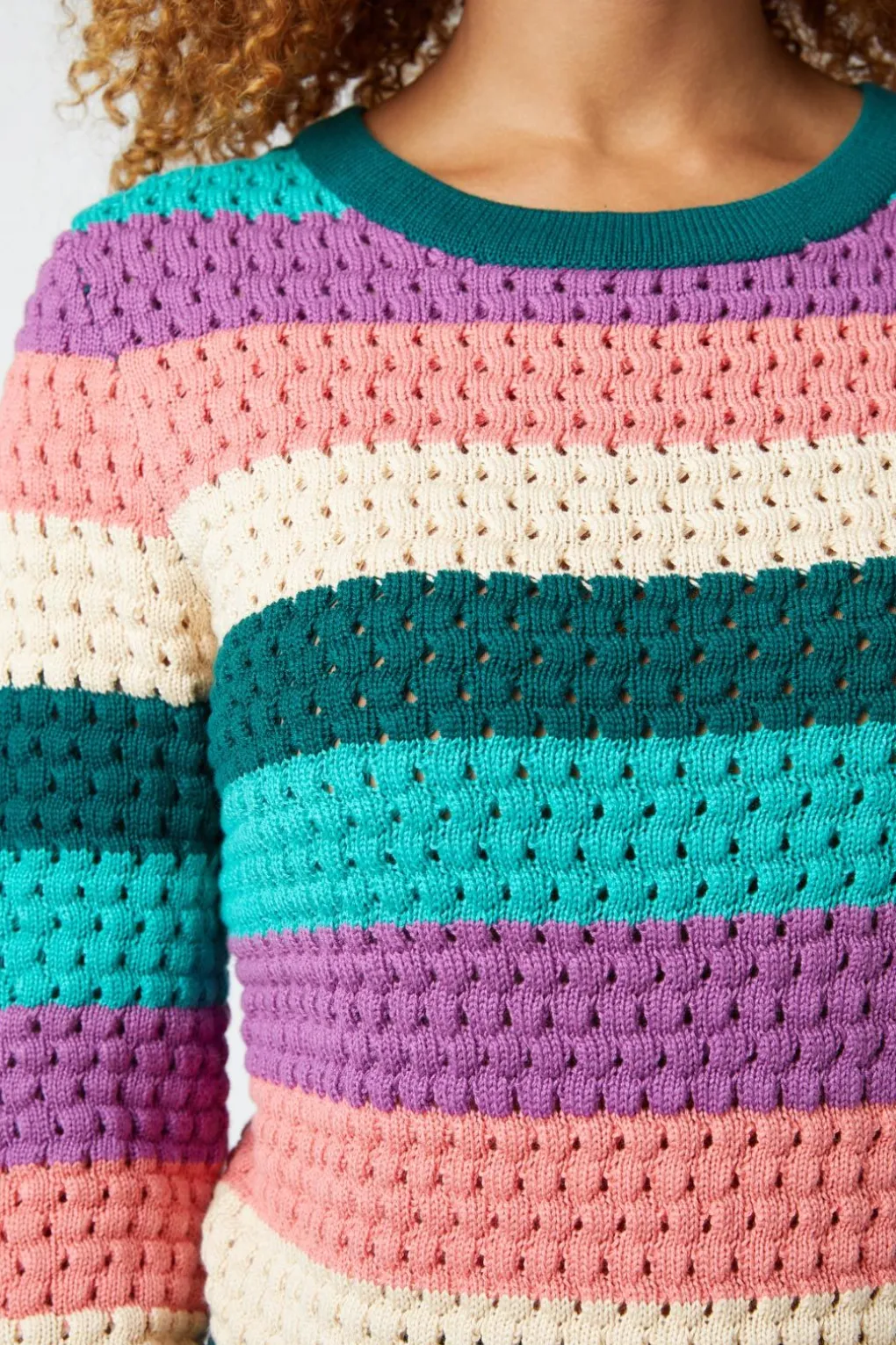 Indie Stripe Knit Sweater