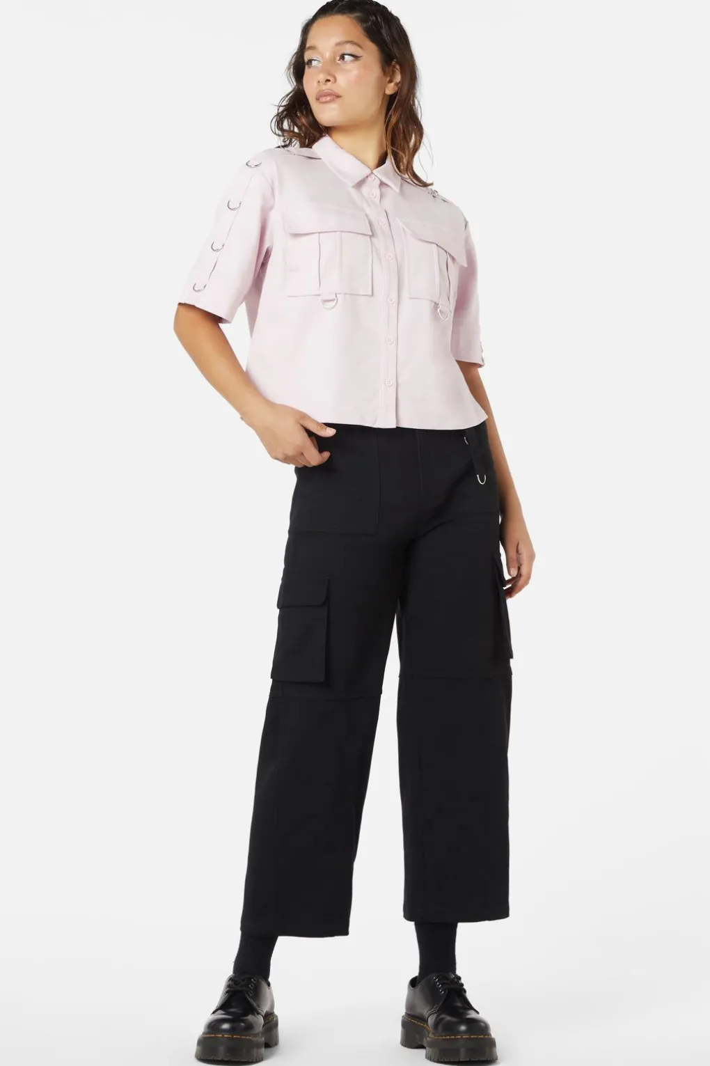 Jagger O-Ring Crop Blouse