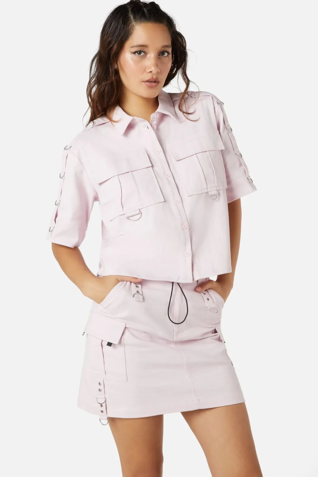Jagger O-Ring Crop Blouse