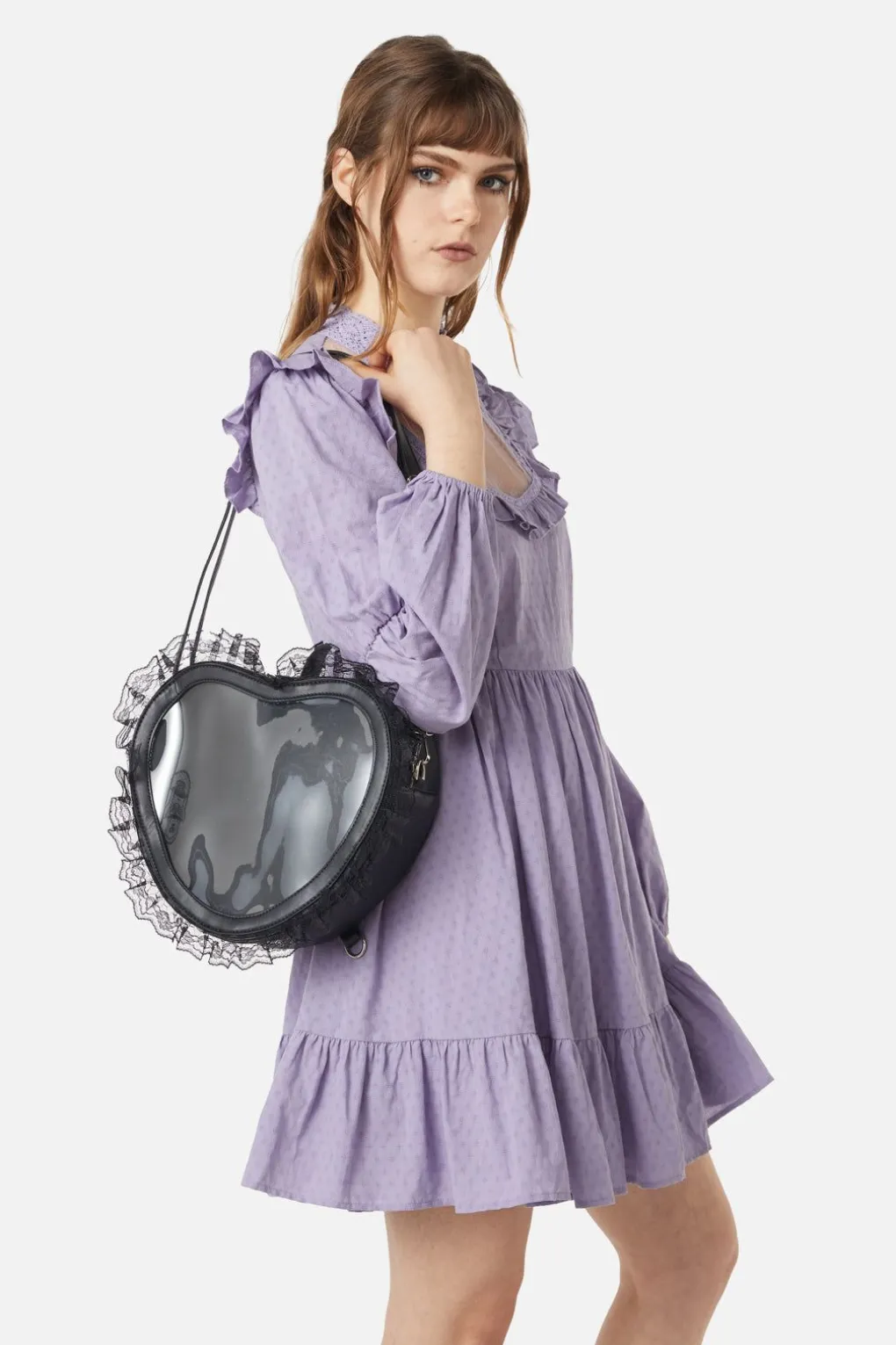 Lace Heart 2 Way Bag