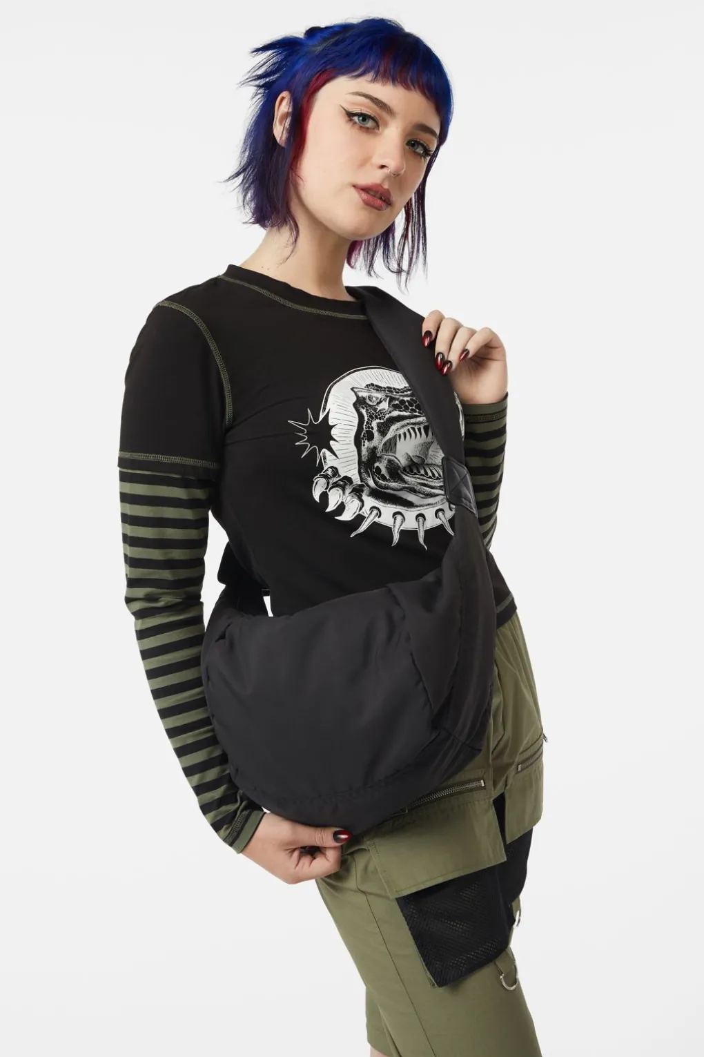 Larger Nylon Sling Bag