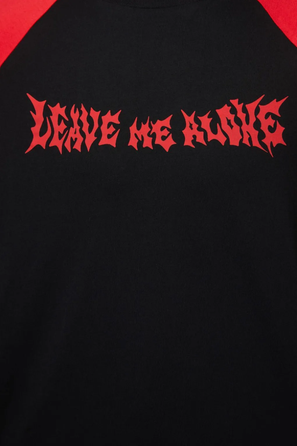 Leave Me Alone Contrast Raglan Tee