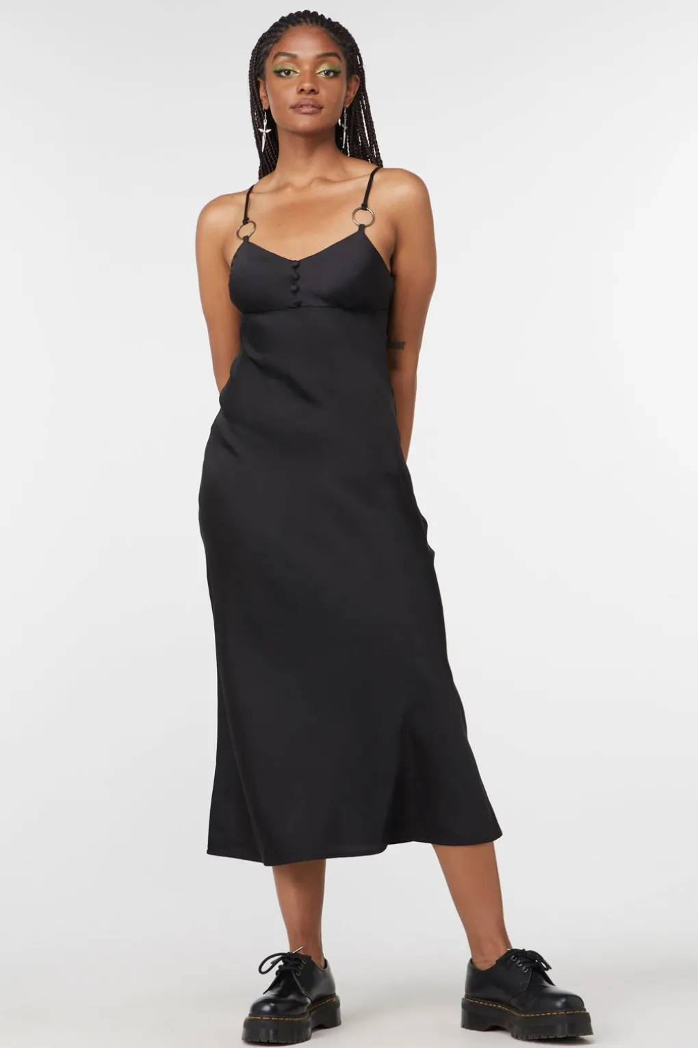 Lizzie Satin Bias Cut Dress