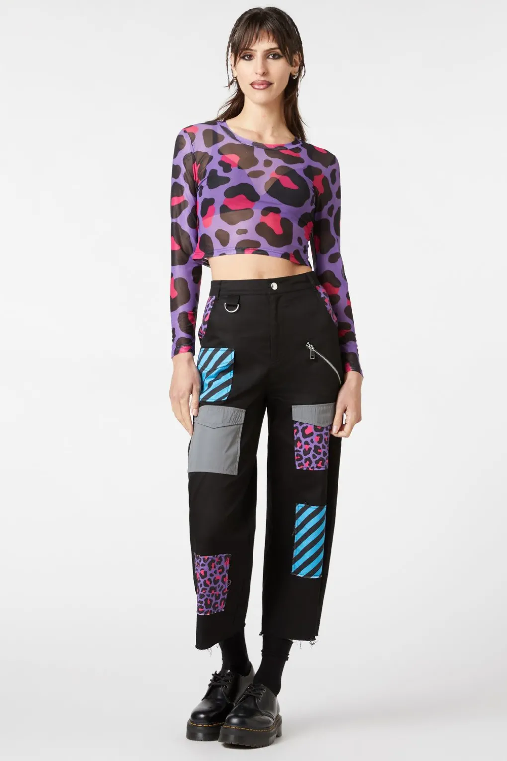 Major Meow Mesh Top