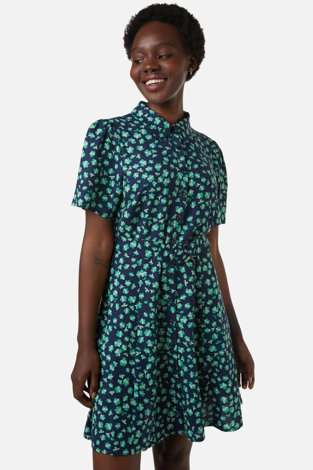 Mille Fleur Shirt Dress