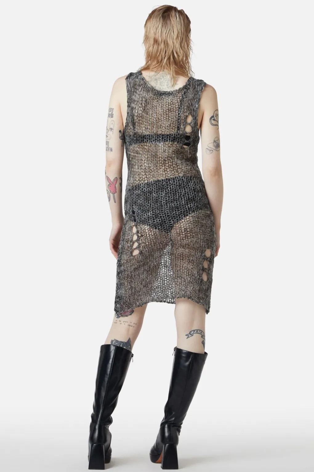Misery Distressed Knit Dress