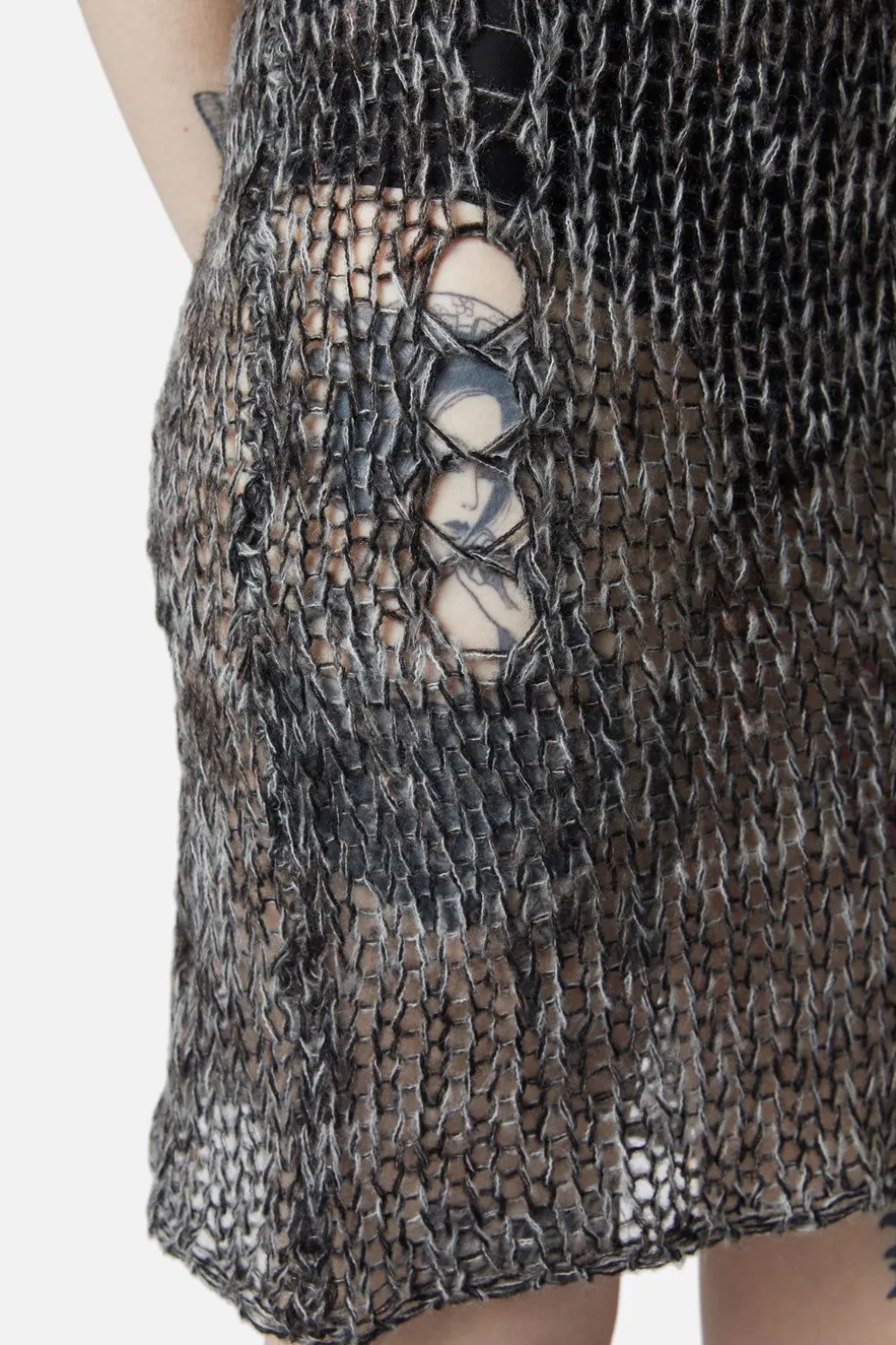 Misery Distressed Knit Dress